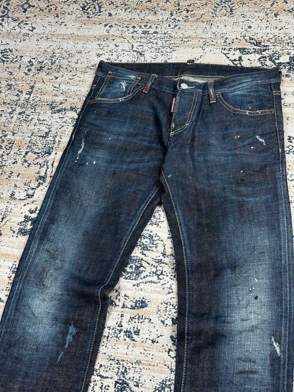 Dsquared2 Dsquared 2 Distressed Paint Splatter Slim Jeans Size US 32 / EU 48 - 2 Thumbnail