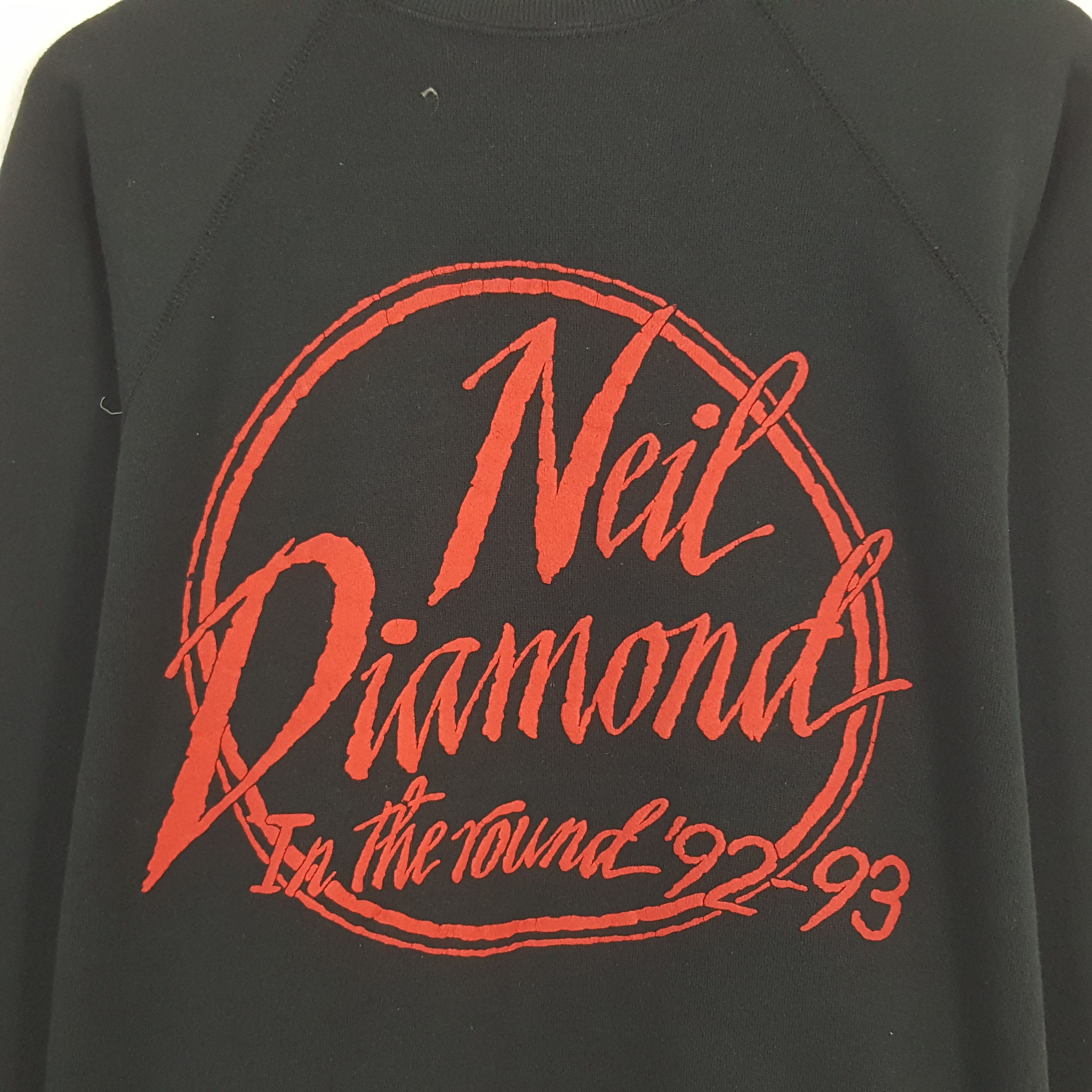 Vintage Vintage Neil Diamond In The round 92-93 Sweatshirt Size US L / EU 52-54 / 3 - 2 Thumbnail
