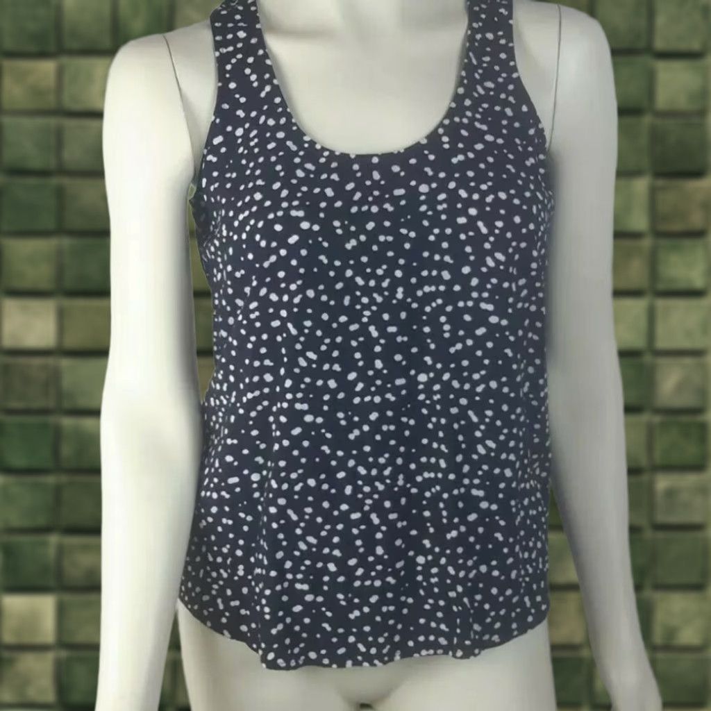 J.Crew NWT J.CREW Womens XS Navy White Polka Dot Tank Top Shirt Cami Sleeveless Scoop Neck Casual Women's XS Tank Size XS / US 0-2 / IT 36-38 - 1 Thumbnail