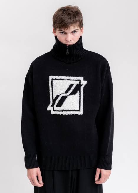 WE11DONE We11done square logo Pile knit jumper sweater Size US L / EU 52-54 / 3 - 1 Thumbnail