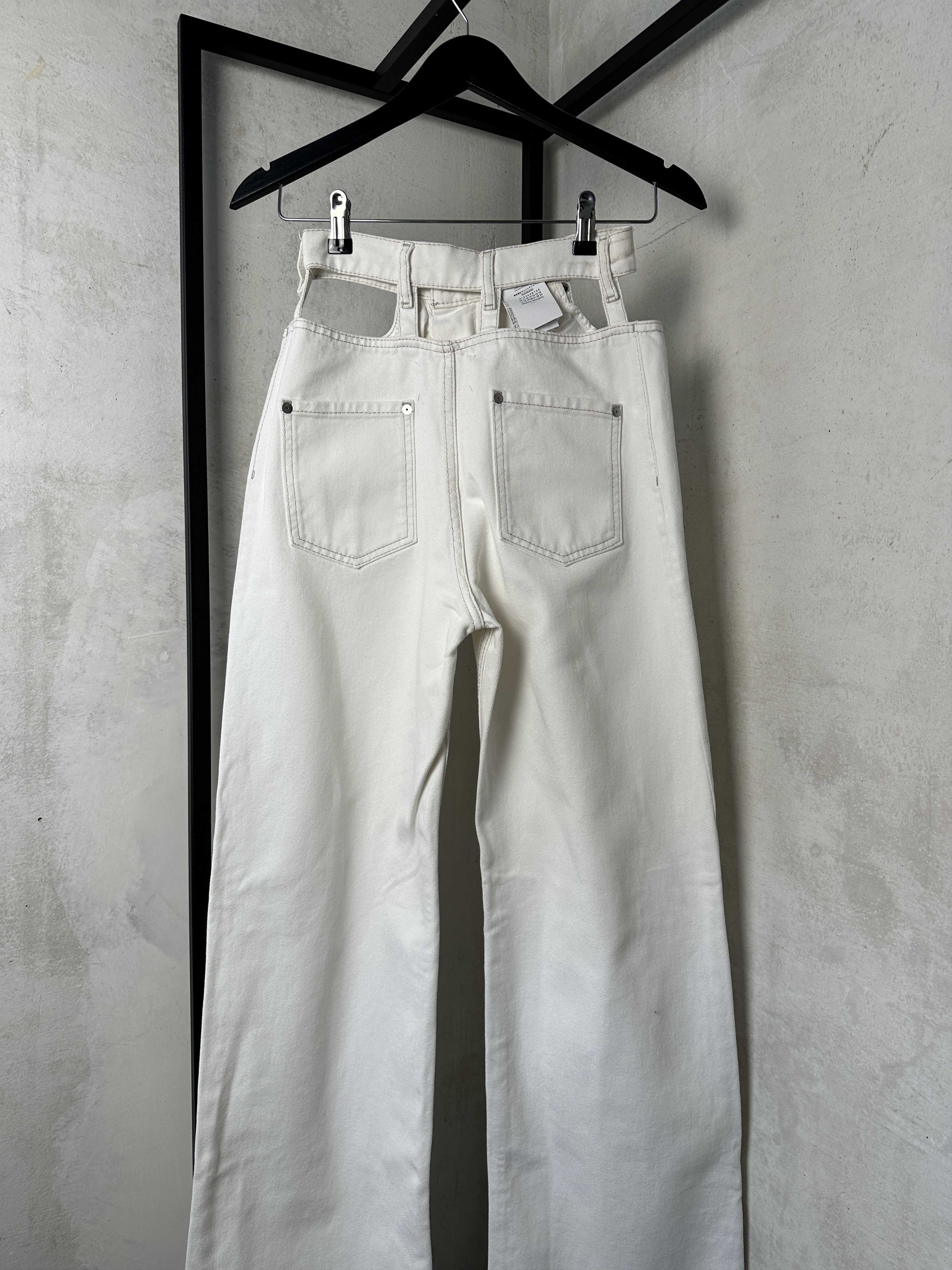 Maison Margiela Maison Margiela Cut Out Wide Leg Jeans Size 26" / US 2 / IT 38 - 8 Thumbnail