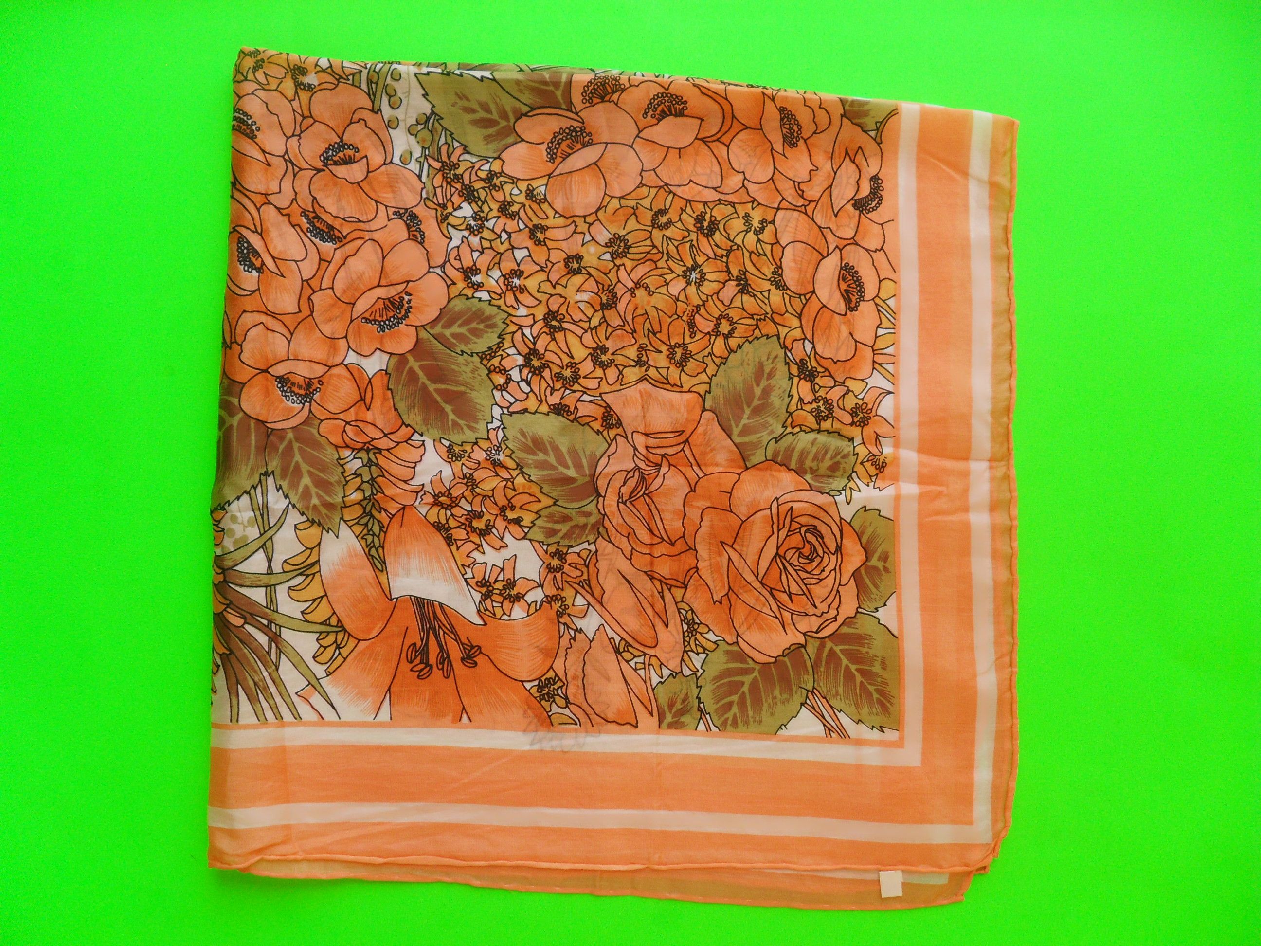 Other Vintage square travel scarf 100% very soft and fine silk. Size ONE SIZE - 2 Thumbnail