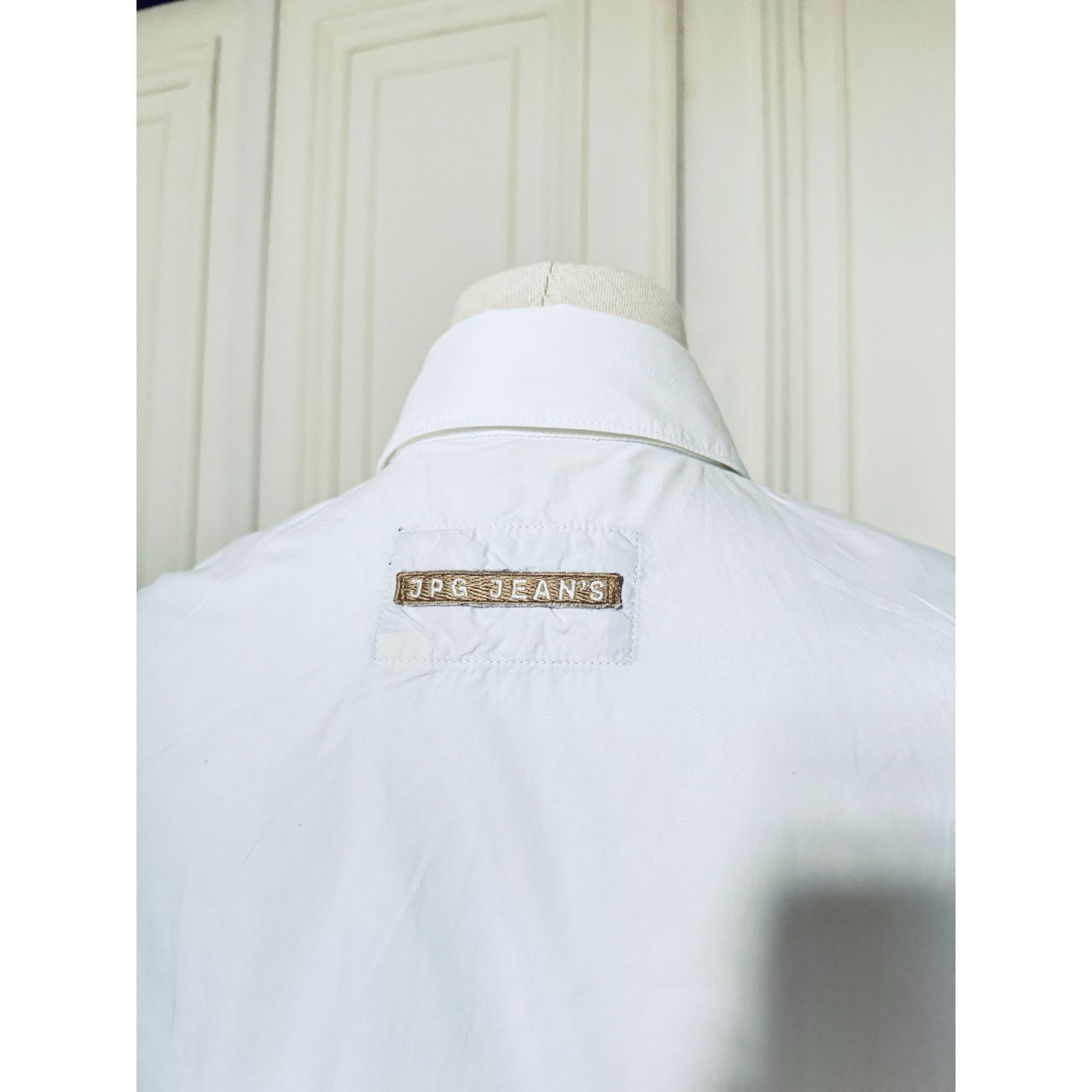 Jean Paul Gaultier White Cotton Short Sleeve Shirt Size M / US 6-8 / IT 42-44 - 3 Thumbnail
