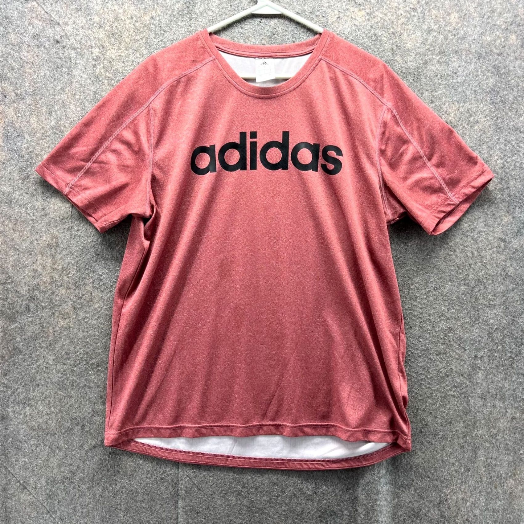 Adidas Adidas Shirt Men XL Pink Soccer Jersey Polyester Knit Crew Neck Short Sleeve Size US XL / EU 56 / 4 - 2 Thumbnail