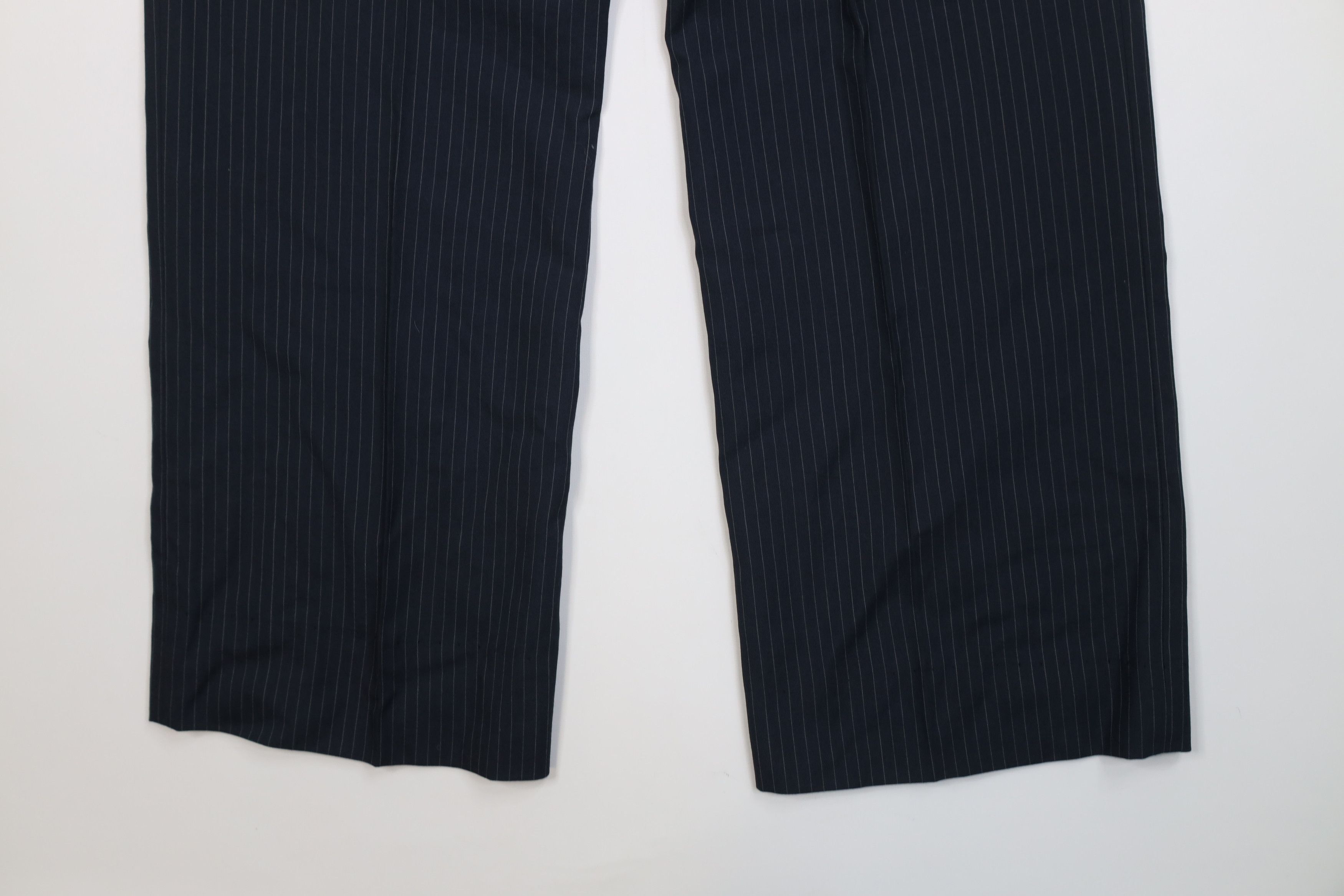 Vintage 70s Streetwear Knit Striped Wide Leg Chino Pants USA