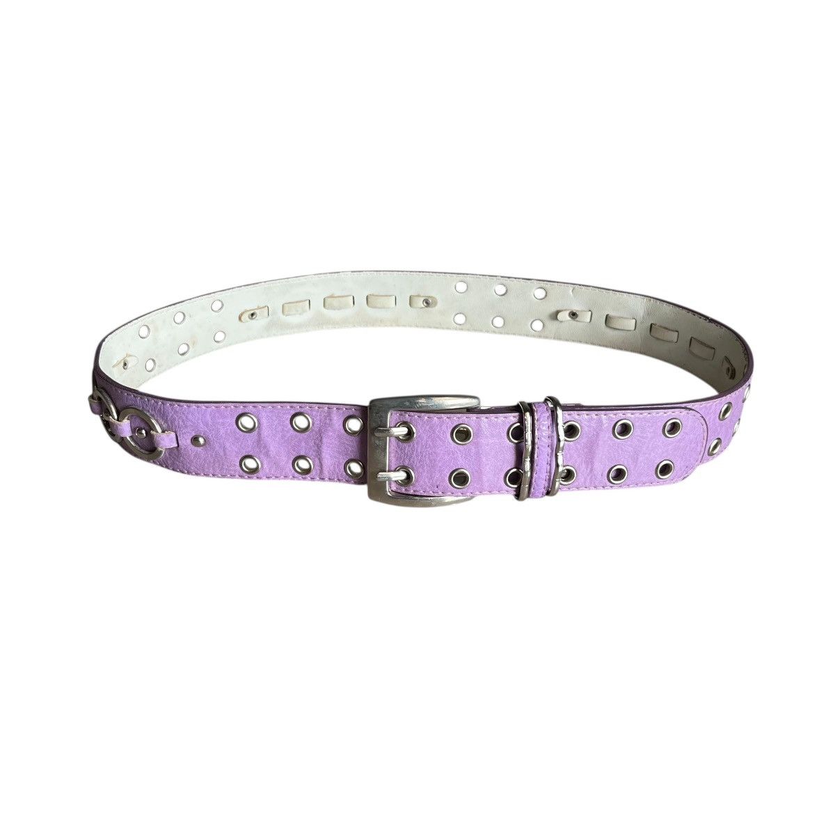 Japanese Brand Japanese Double Grommet Ring Studded Belt Size 30 - 6 Thumbnail