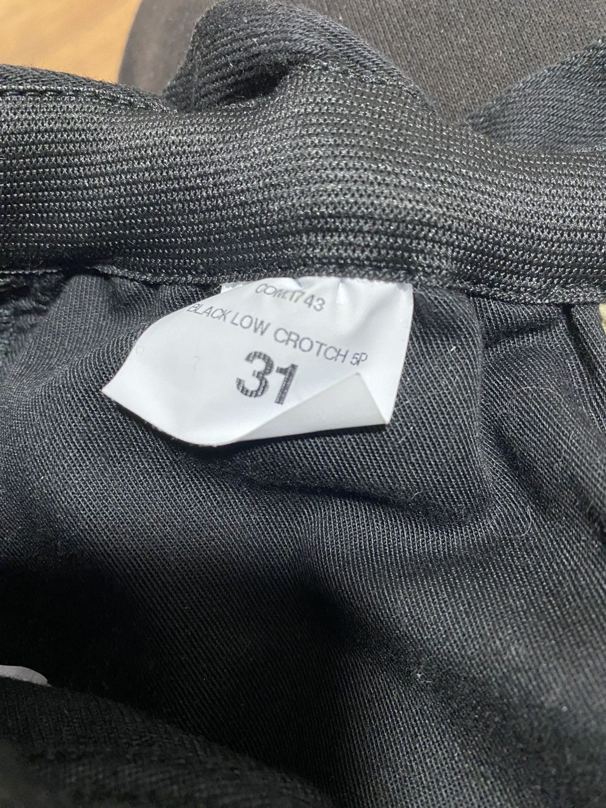 Off-White OFF-WHITE c/o VIRGIL ABLOH Black low crotch jeans Size US 31 - 14 Thumbnail