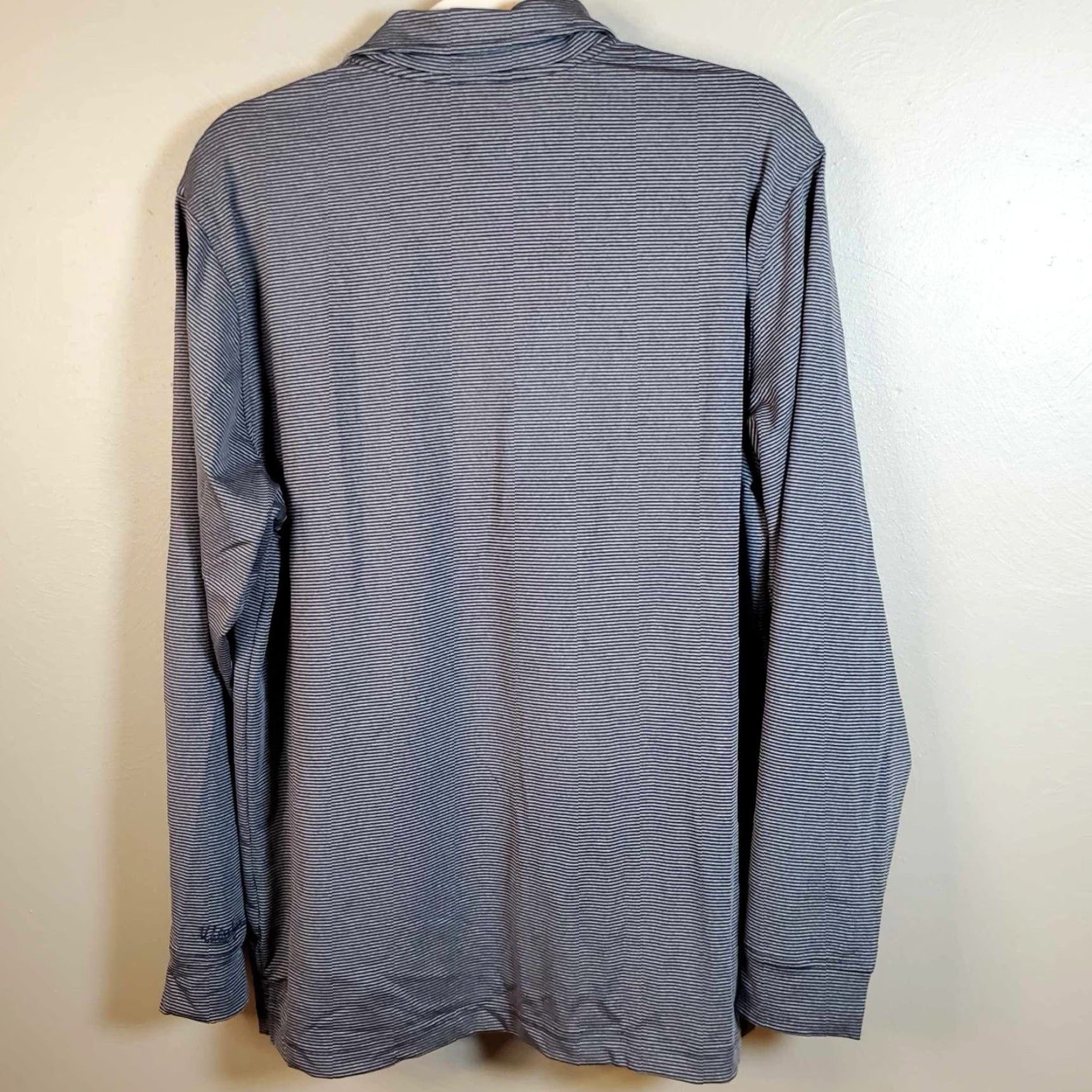 Vintage Walter Hagen Polo Shirt Mens Dark Gray Essentials Performance Long Sleeve Size M Size US M / EU 48-50 / 2 - 5 Thumbnail