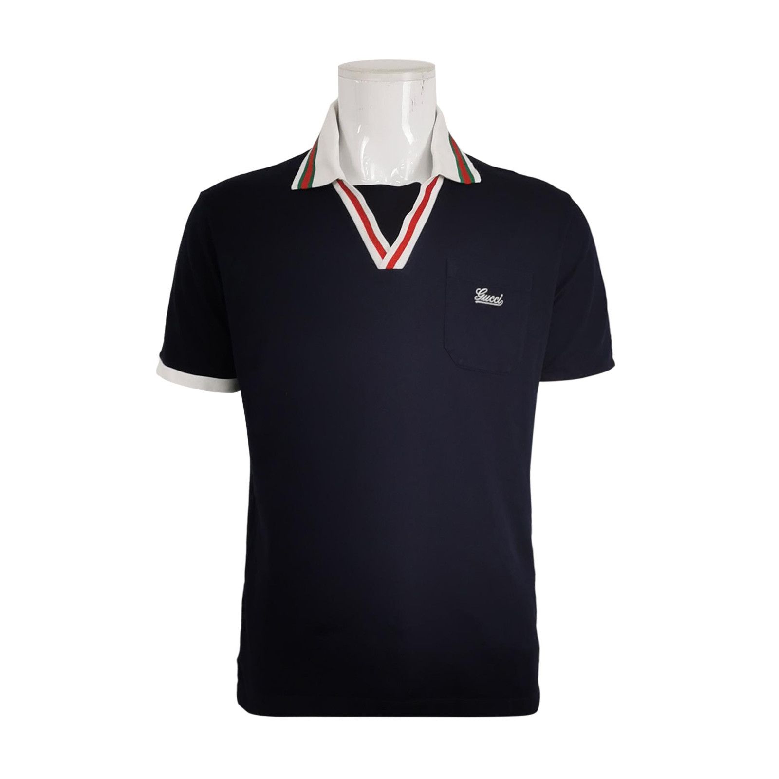 Gucci Gucci Colorblock Collar Logo Short Sleeve Polo Size US M / EU 48-50 / 2 - 1 Thumbnail