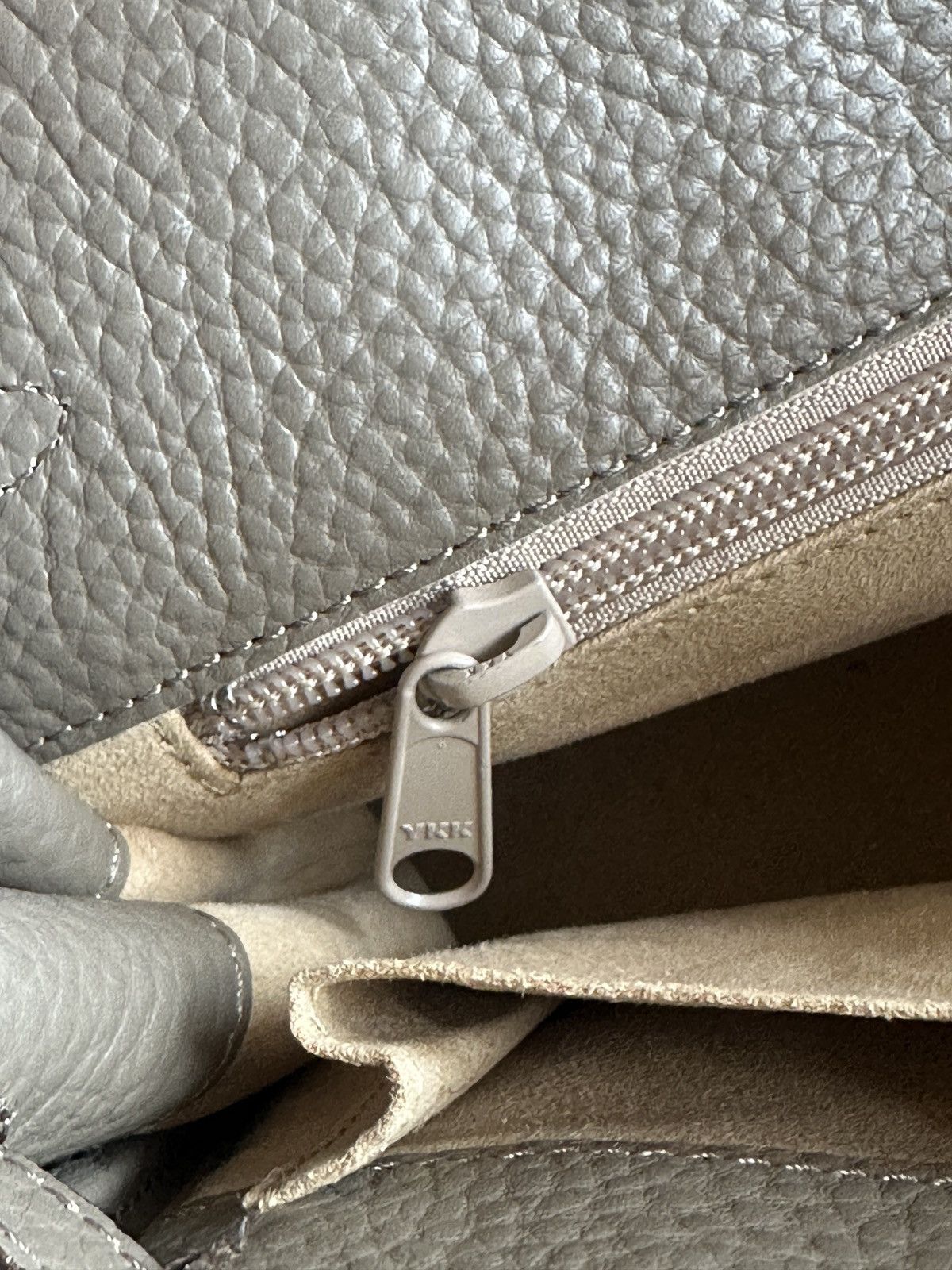 Japanese Brand Custom made Leather Etoupe Birkin Bag Size ONE SIZE - 10 Thumbnail