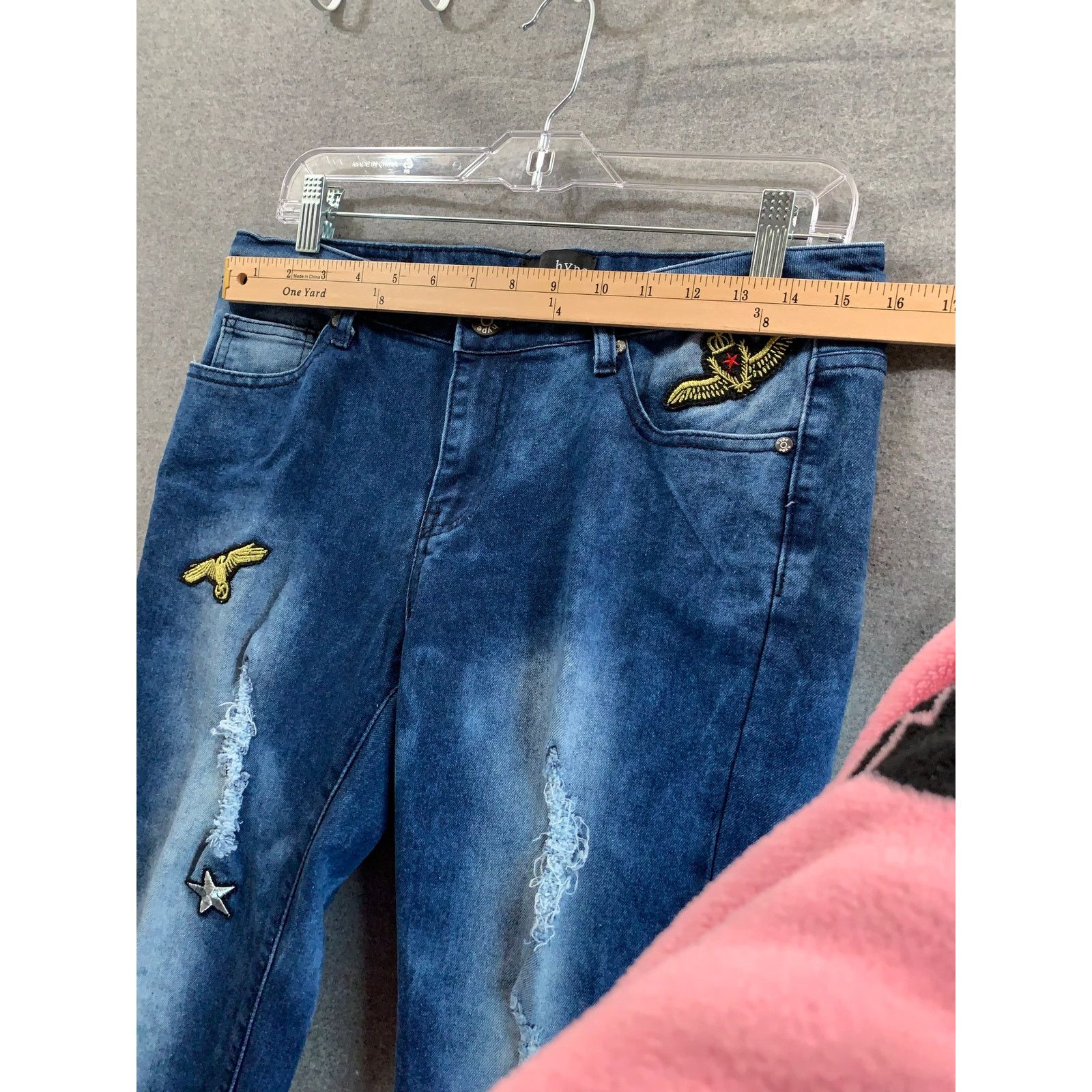 Other HYPE Jeans Women Size 9 Blue Denim Jeans Size 30" / US 8 / IT 44 - 4 Thumbnail