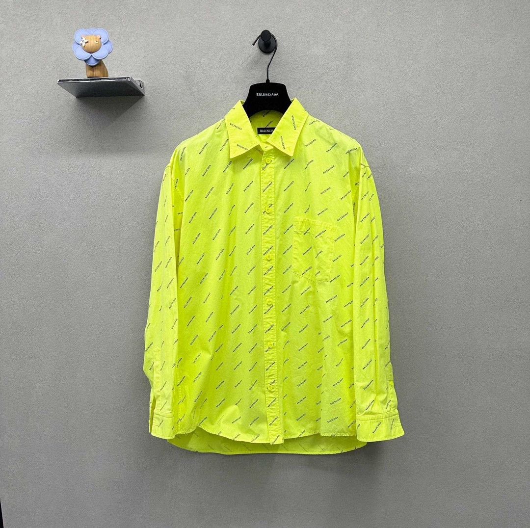 Balenciaga bright yellow long sleeve Balenciaga shirt Size US M / EU 48-50 / 2 - 1 Thumbnail