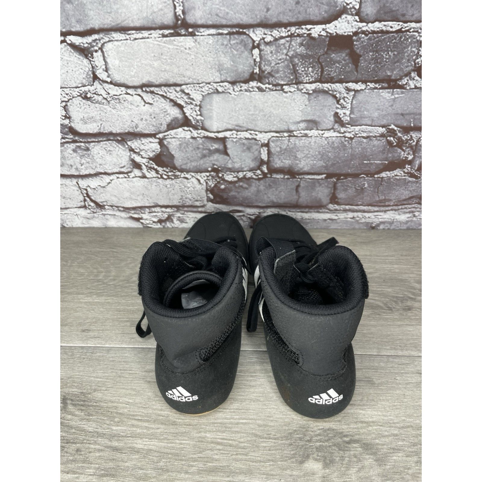Adidas Adidas Wrestling Sneakers Shoes Black Lace Up Hook Loop Stra Size US 6 / EU 39 - 5 Thumbnail