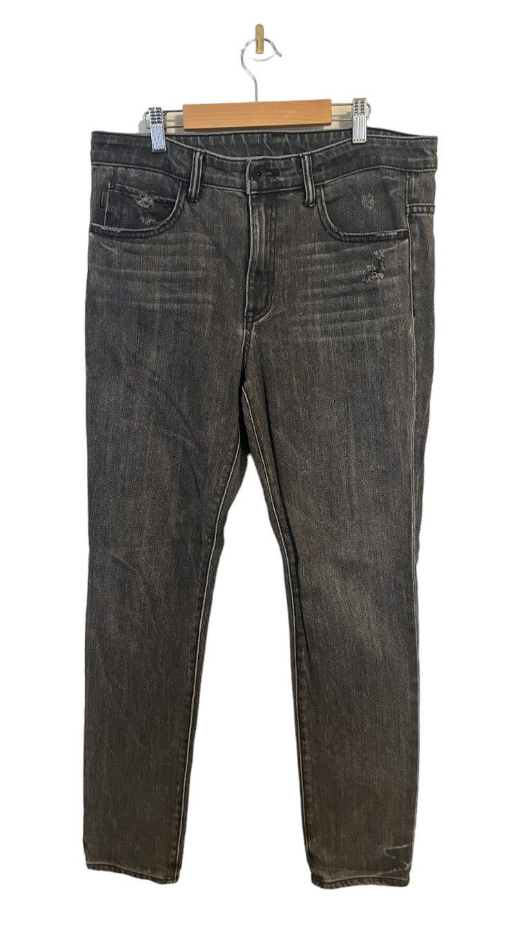 image of Grey Distressed Helmut Lang Jeans Detailed, Men's (Size 30)