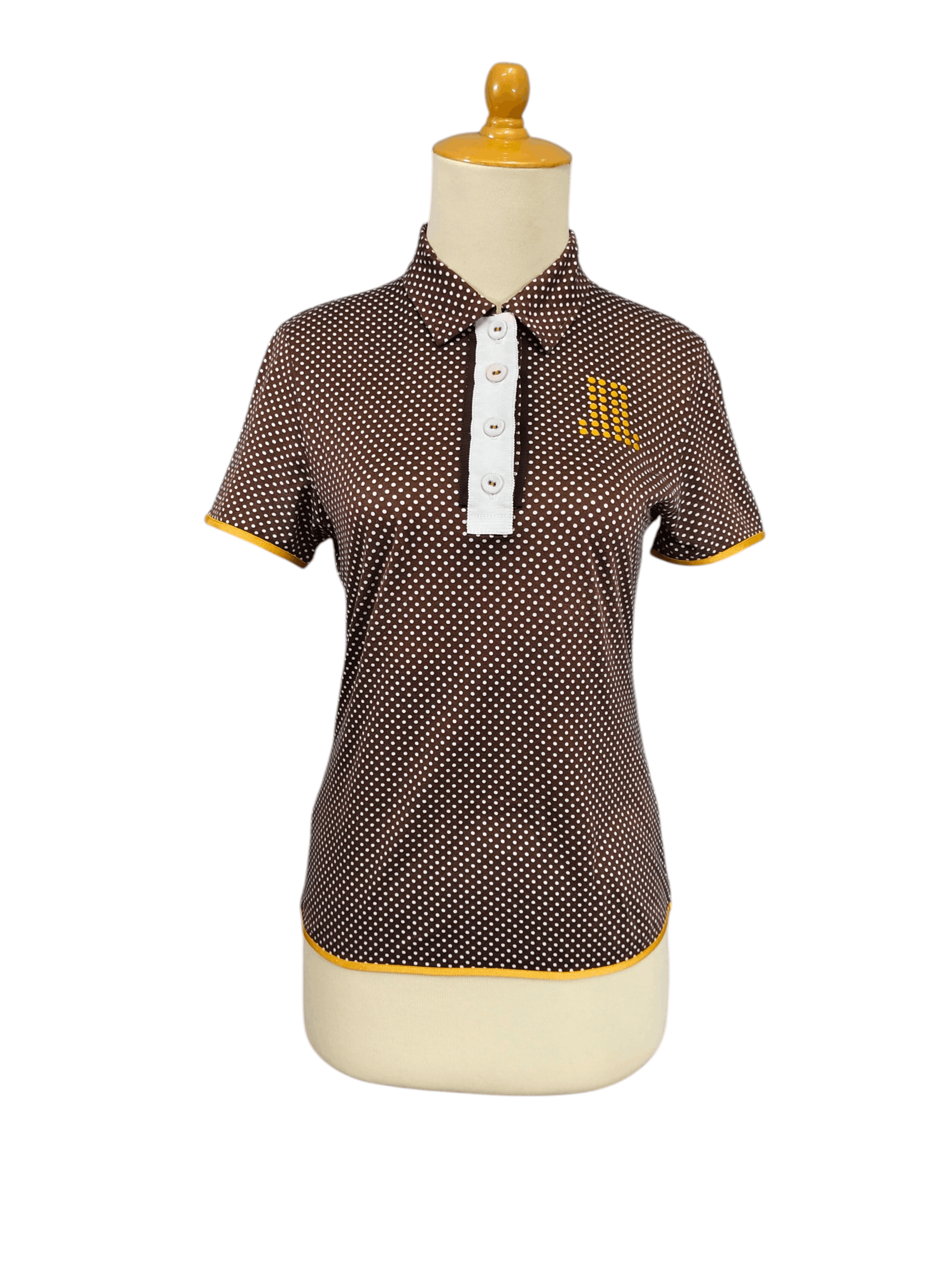 Lanvin 2000s Lanvin Sport- Retro Preppy Polka Dot Polo Shirt Size S / US 4 / IT 40 - 1 Thumbnail