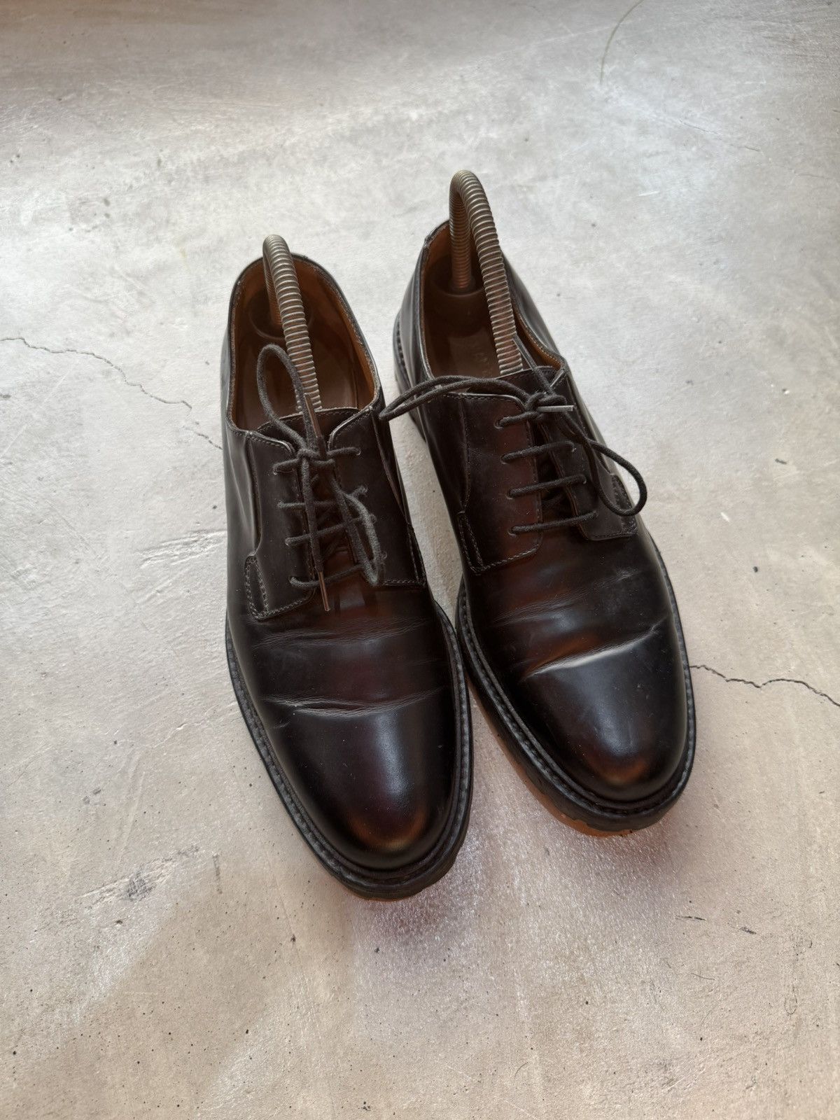 Common Projects Common Projects Lug Sole Derby Shoes Shine Black Size US 6 / EU 39 - 4 Thumbnail