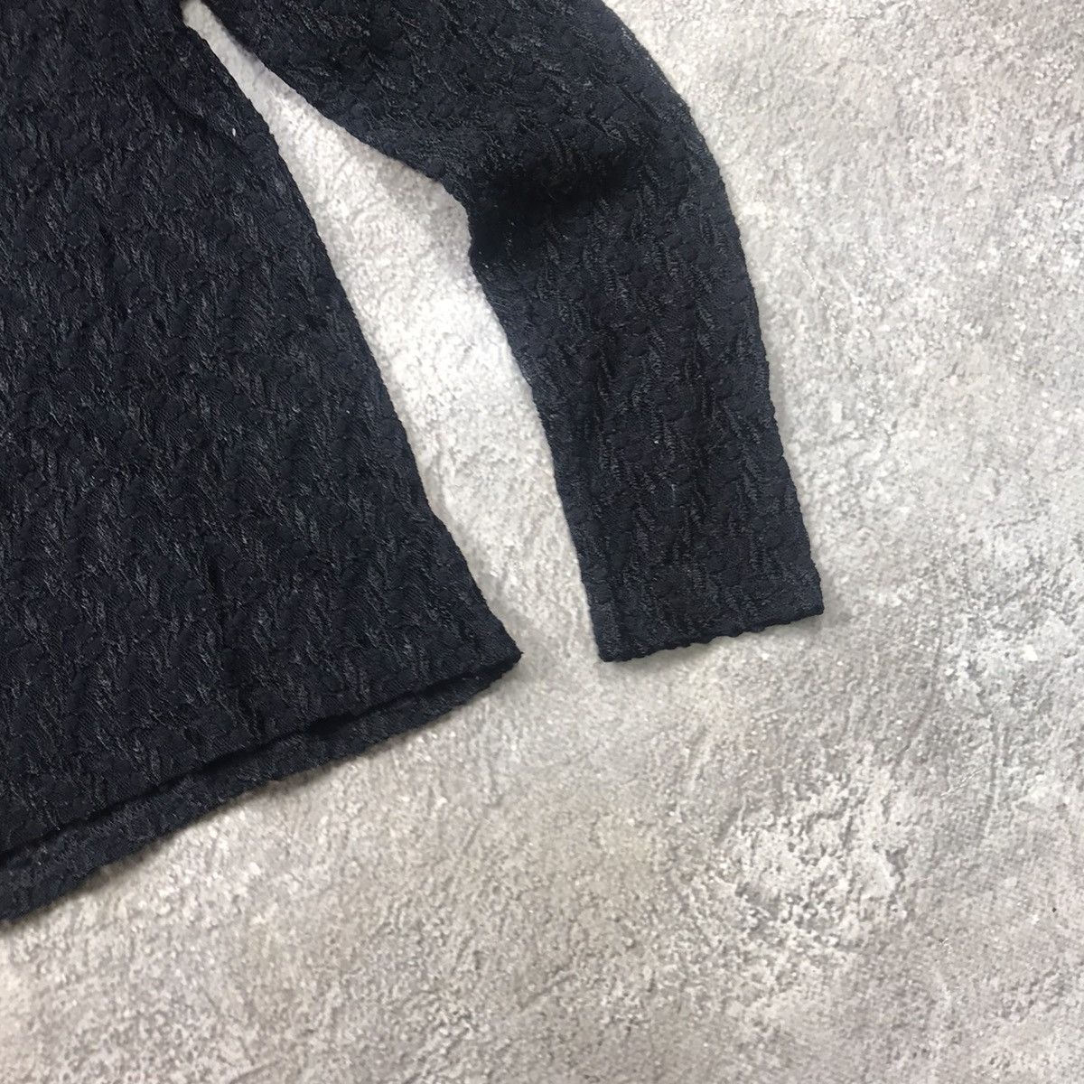 Vintage Vintage 90s Black Mesh Knit Sweater Avant Garde Y2K Grunge S Size S / US 4 / IT 40 - 5 Thumbnail