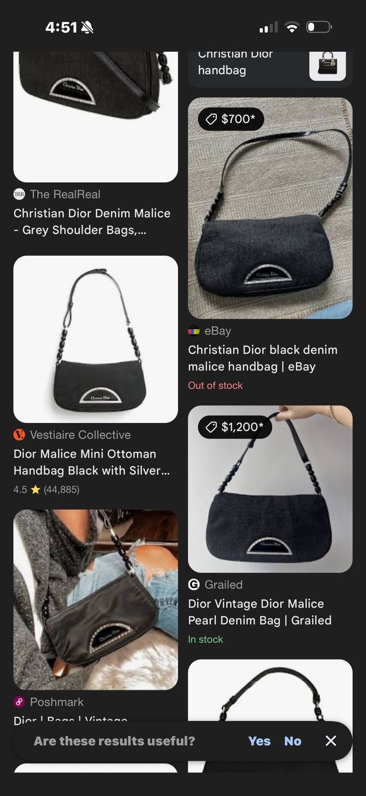 Dior Christian Dior Black Handbag Women’s Canvas Leather Tote Bag Size ONE SIZE - 19 Thumbnail