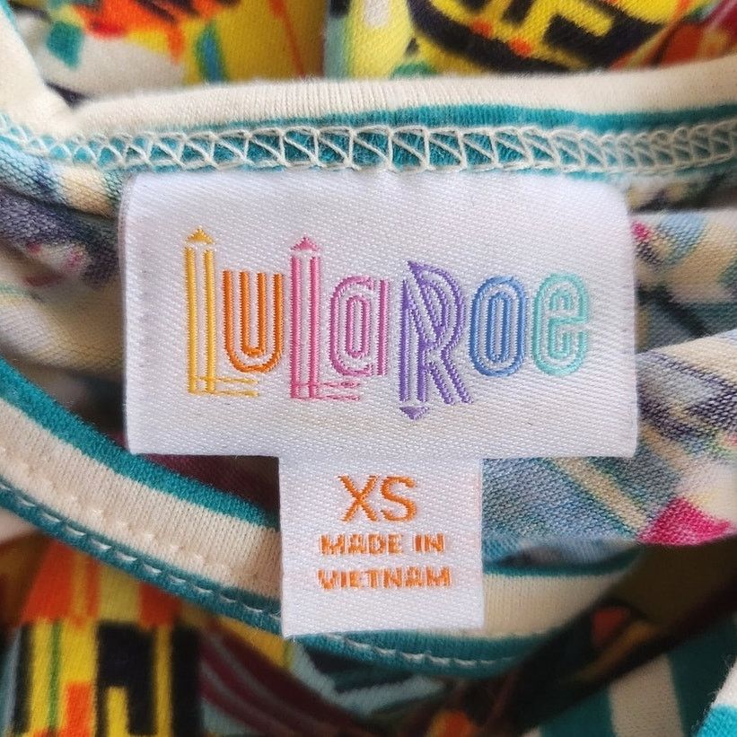 Other LuLaRoe Women's Size XS Top Multicolor Yellow & Green Size XS / US 0-2 / IT 36-38 - 2 Thumbnail