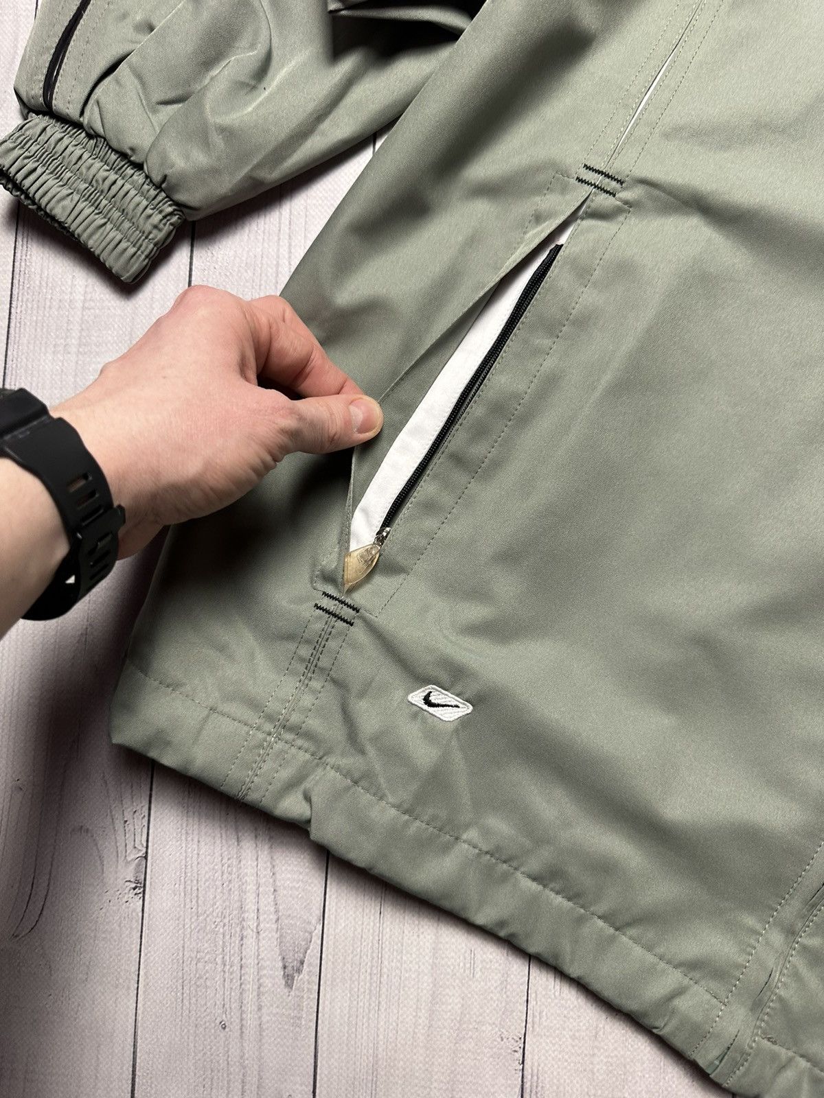 Nike × Vintage Vintage Nike track suit logo green rare size M drill pants Size US M / EU 48-50 / 2 - 8 Thumbnail