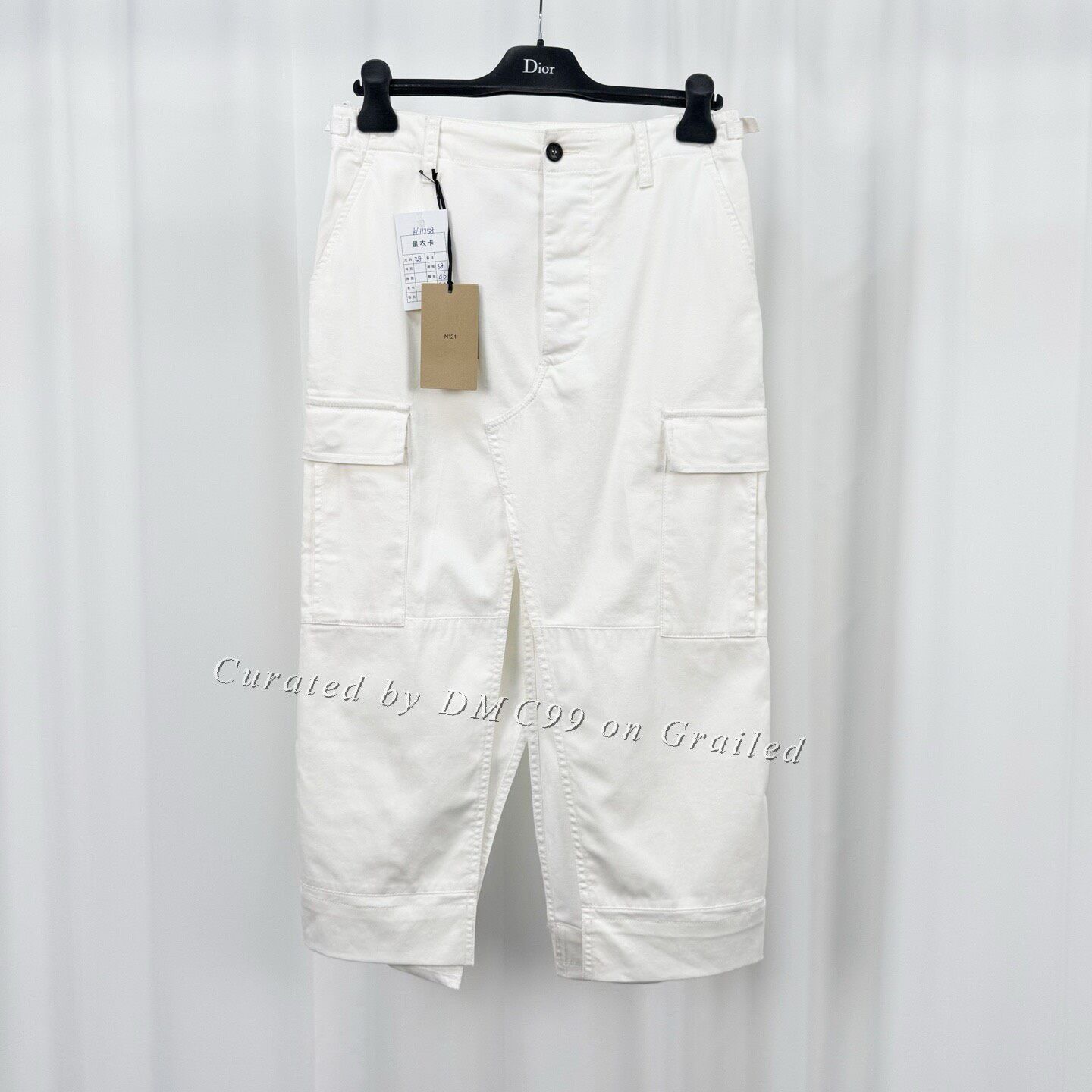 N21 N'21 Casual Utility Pocket Midi Skirt Size 38" / US 16 / IT 52 - 1 Thumbnail