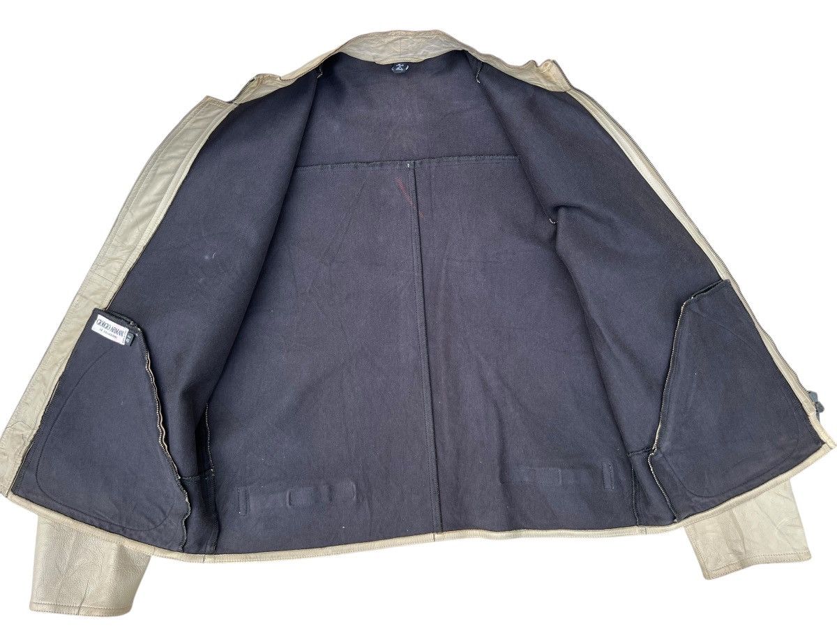 Giorgio Armani Archive Giorgio Armani Le Collezioni Leather Racer Jacket Size US S / EU 44-46 / 1 - 15 Thumbnail