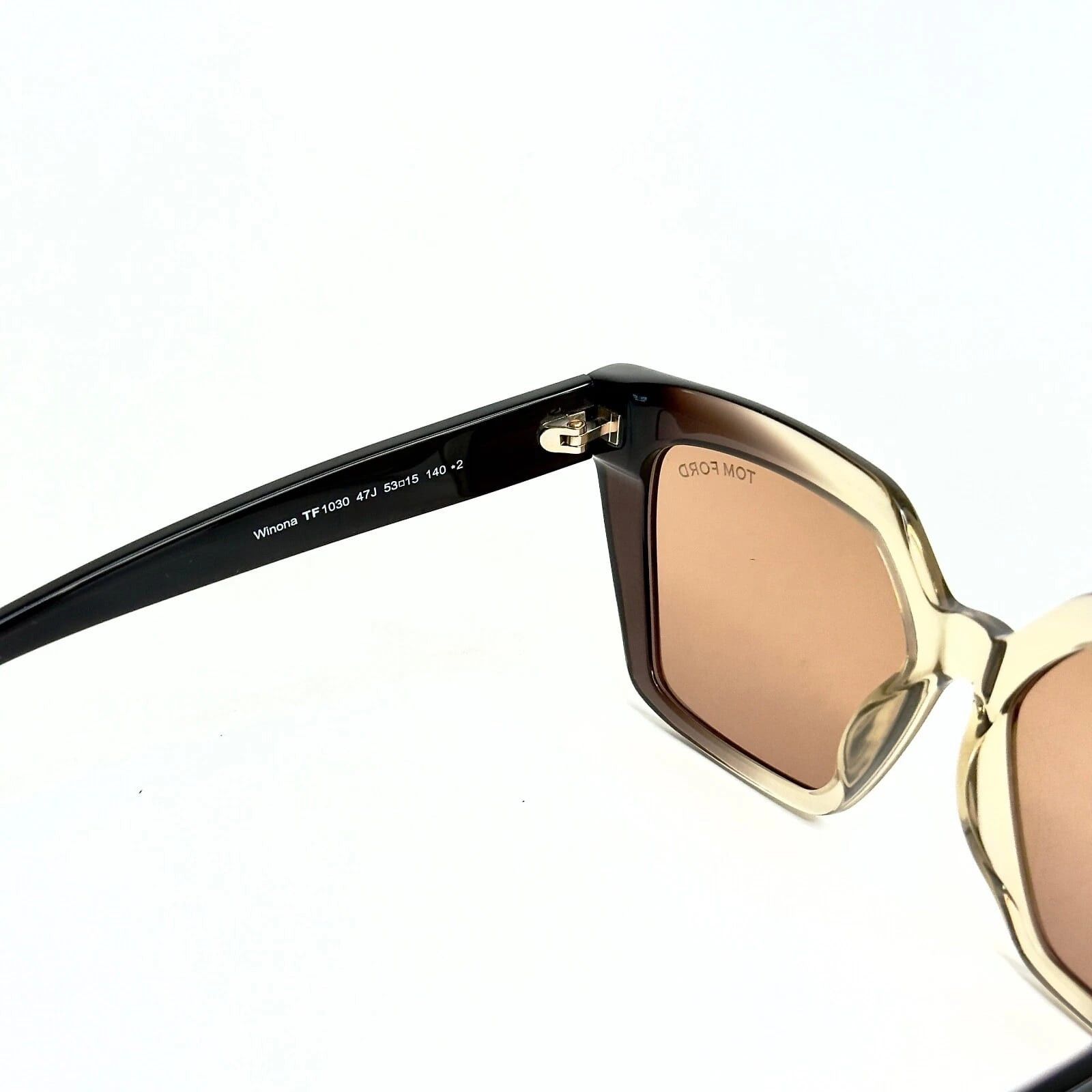 Tom Ford TOM FORD WINONA TF1030 47J Black Modern Sunglasses 1030 Size ONE SIZE - 2 Thumbnail