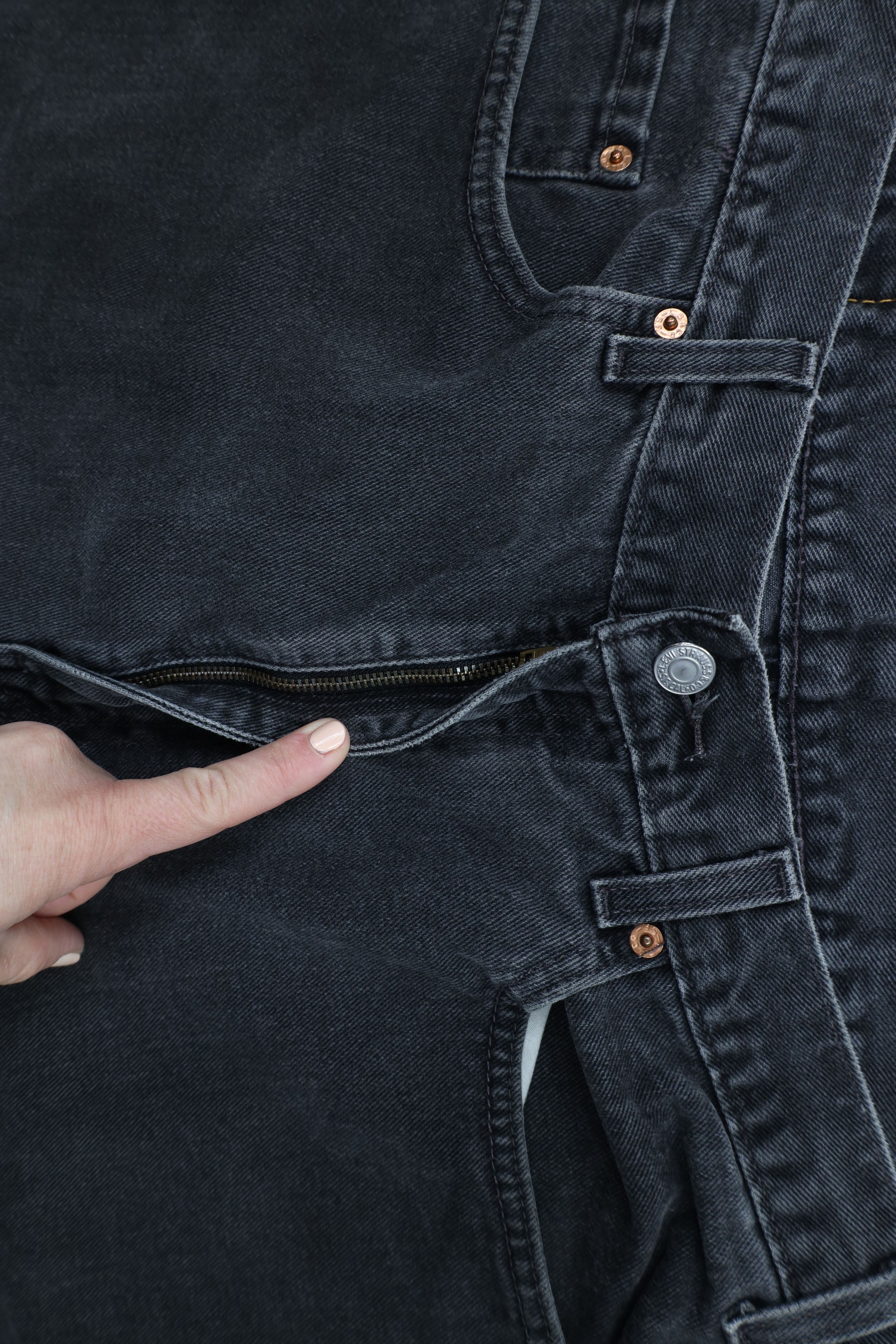 Levi's × Vintage Vintage Y2K 2001 Levis 550 Relaxed Fit Denim Jeans Black Size US 36 / EU 52 - 7 Thumbnail