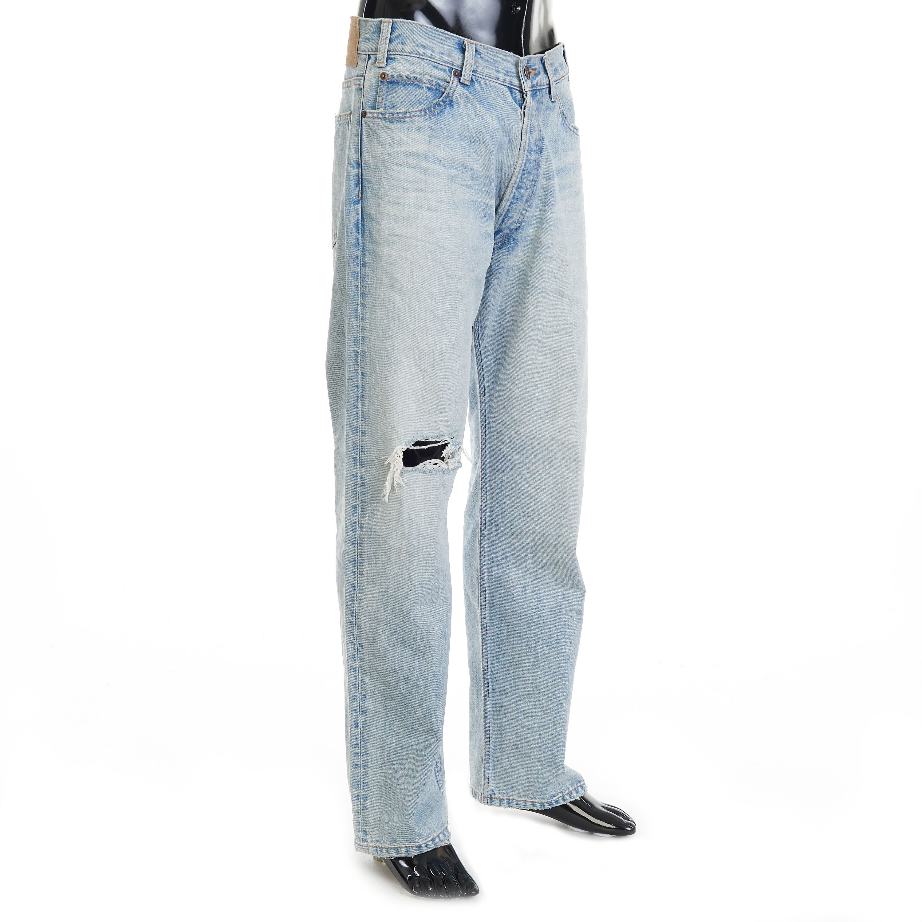 Celine Wesley Jeans - Blue Breezy Point Wash Denim Size US 31 - 8 Thumbnail