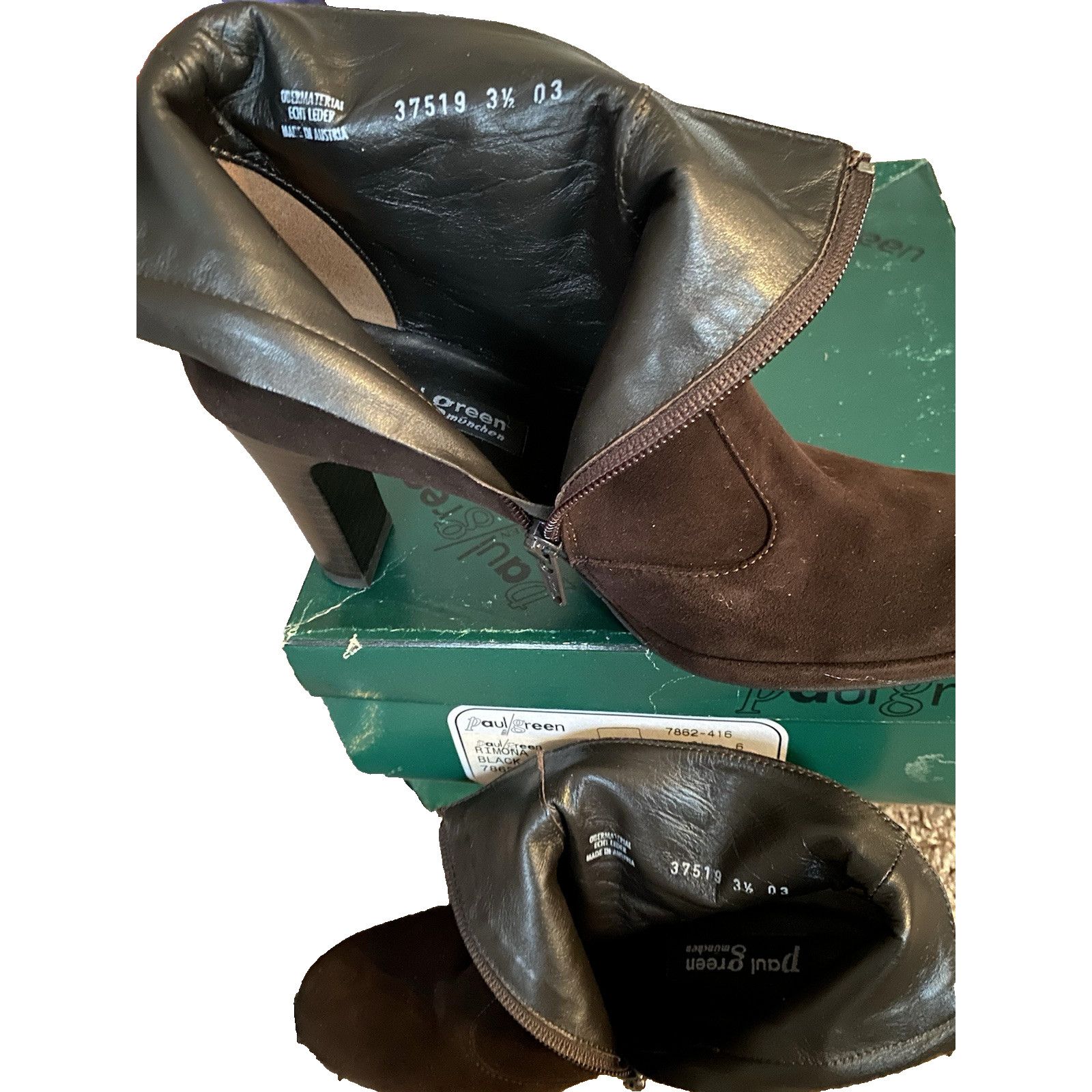 Other Paul Green Rimona Dark Brown Suede Plateform Boots sz 6 Size US 6 / IT 36 - 6 Thumbnail