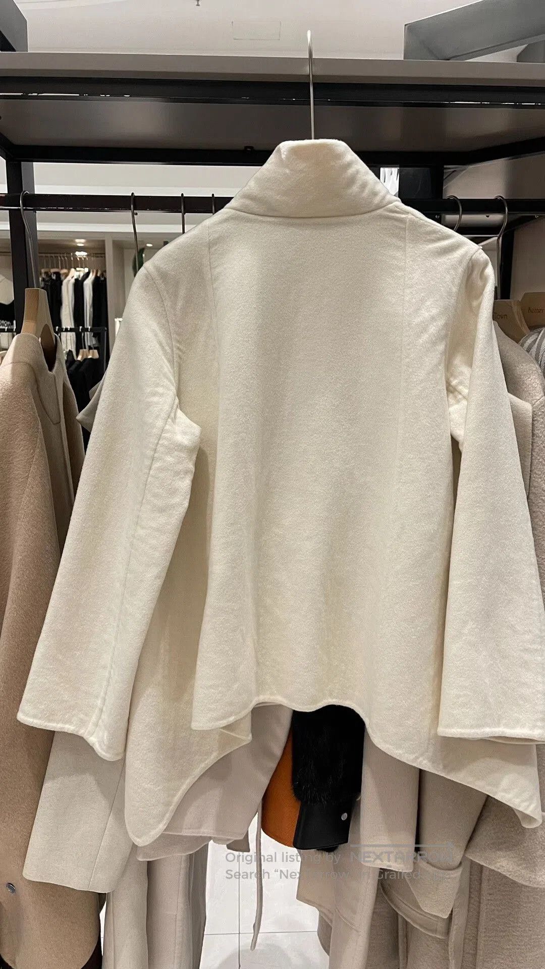 Hermes Hermes Off-White Cashmere Short Coat. Size US S / EU 44-46 / 1 - 2 Thumbnail
