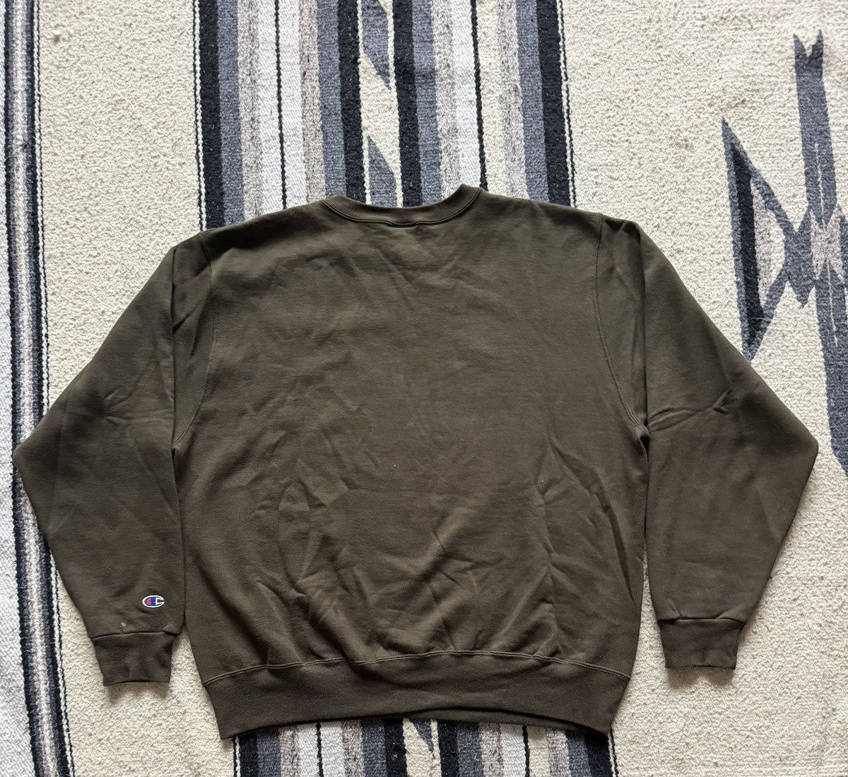 Champion Vintage 90s Champion Olive Green/Brown Sweatshirt XL Size US XL / EU 56 / 4 - 8 Thumbnail