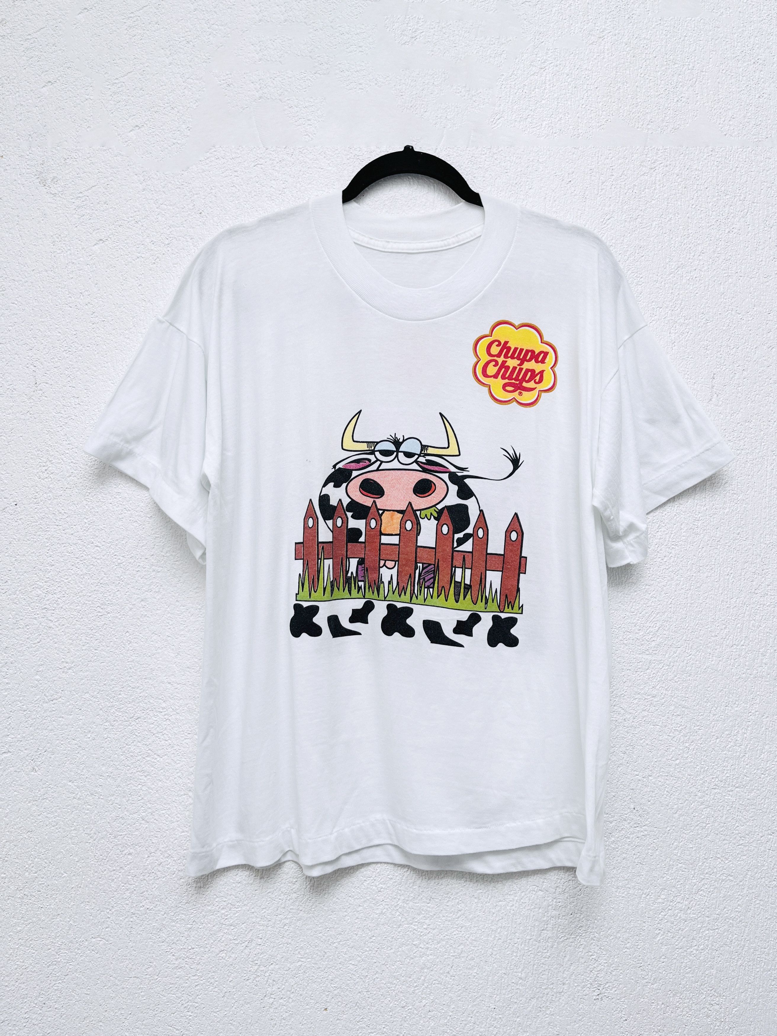 Vintage 90s vintage Chupa Chups cow t shirt | Grailed