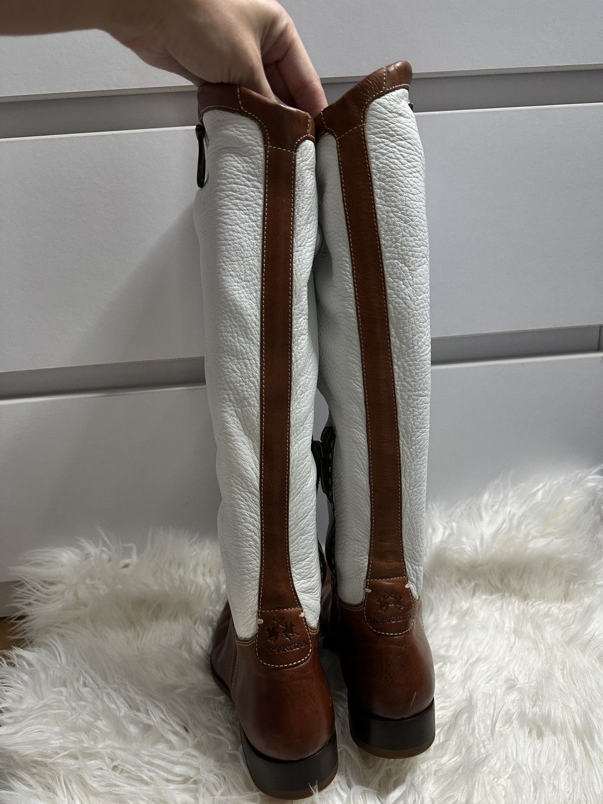 La Martina La Martina Two-Tone Leather Riding Boots Size US 8 / IT 38 - 5 Thumbnail