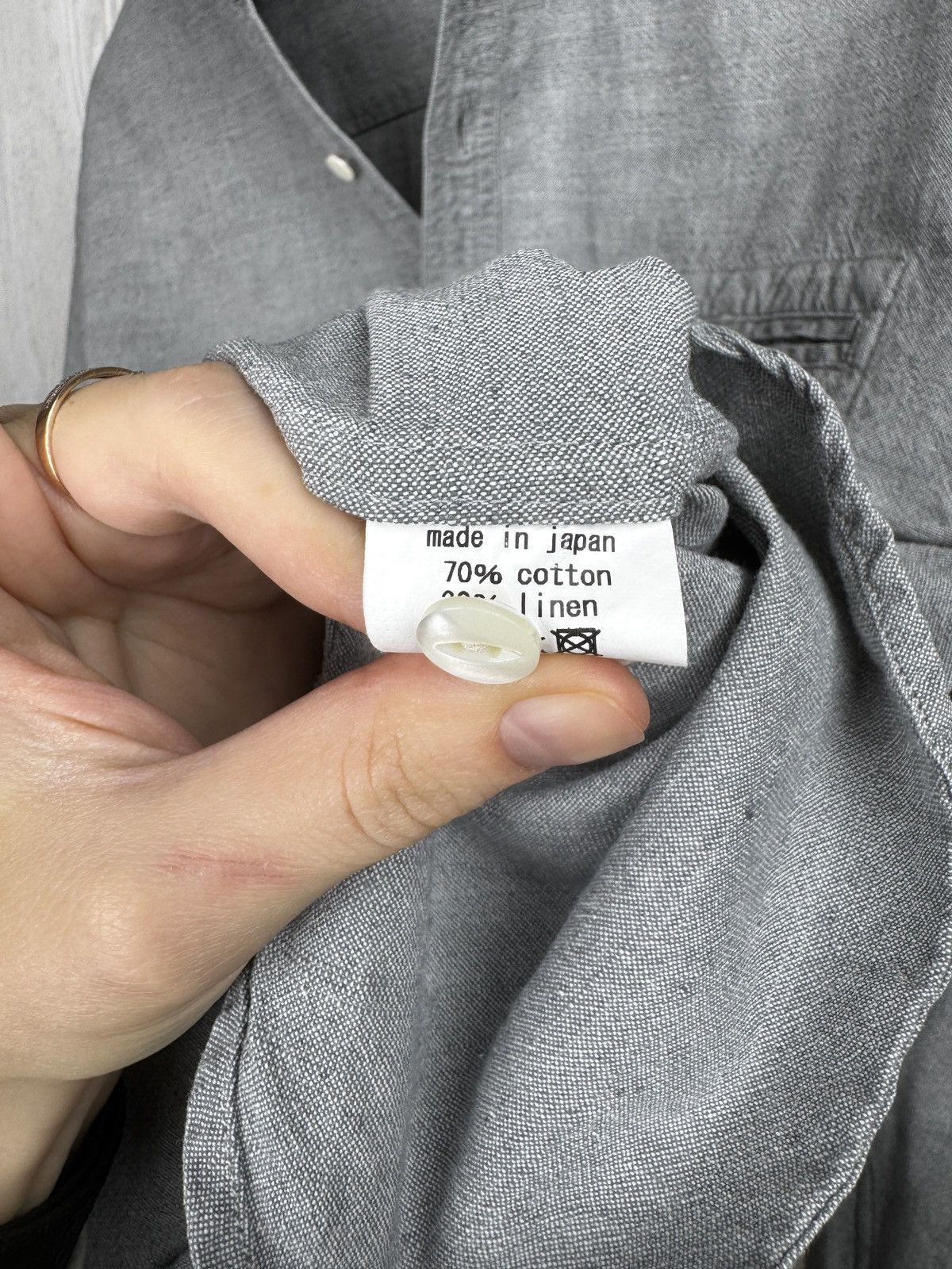 Japanese Brand maillot sunset round work grey made in japan shirt size 4 Size US L / EU 52-54 / 3 - 12 Thumbnail