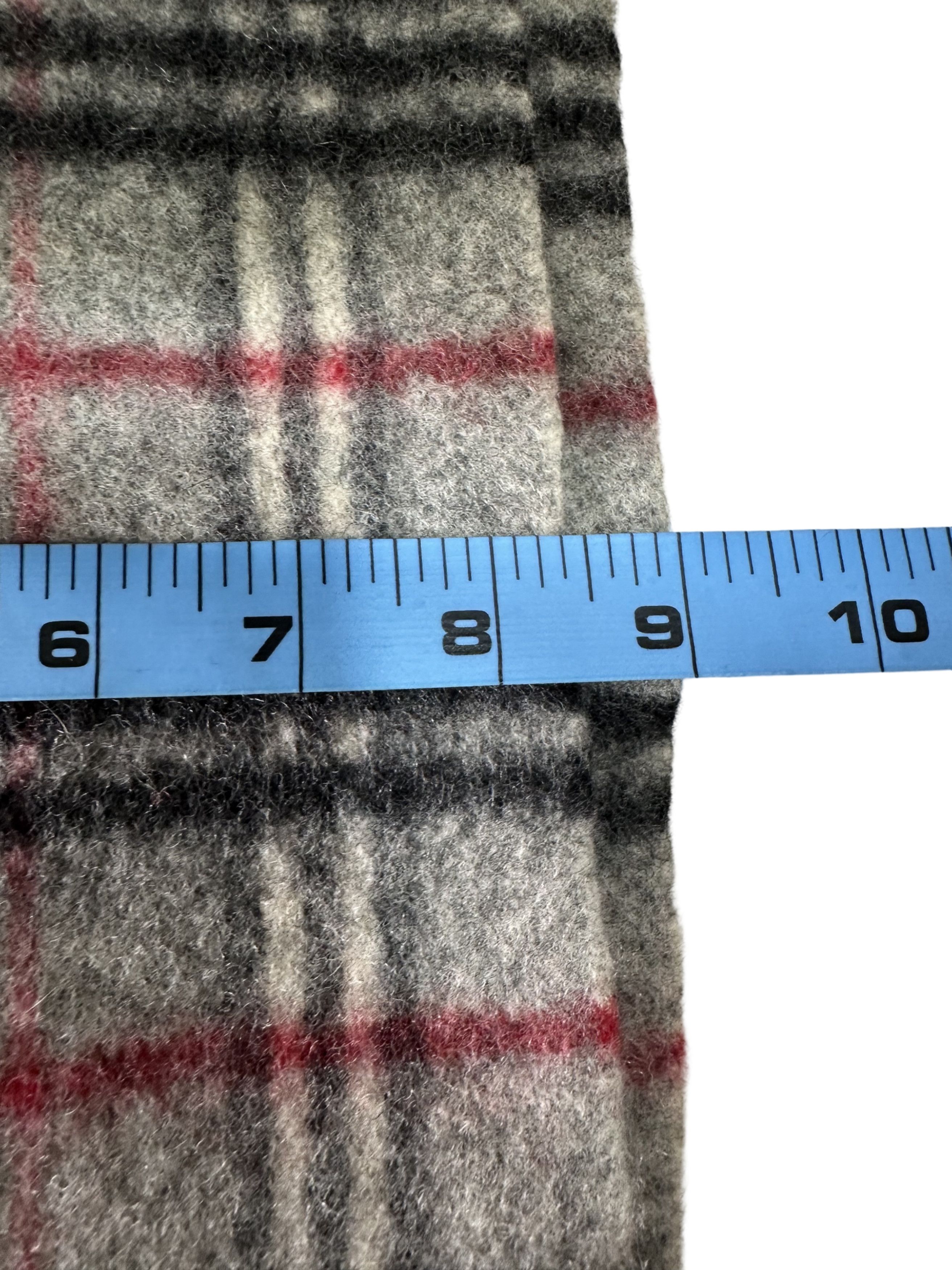 Burberry Burberry Classic Check Grey 100% Lambswool Unisex Scarf Size ONE SIZE - 7 Thumbnail
