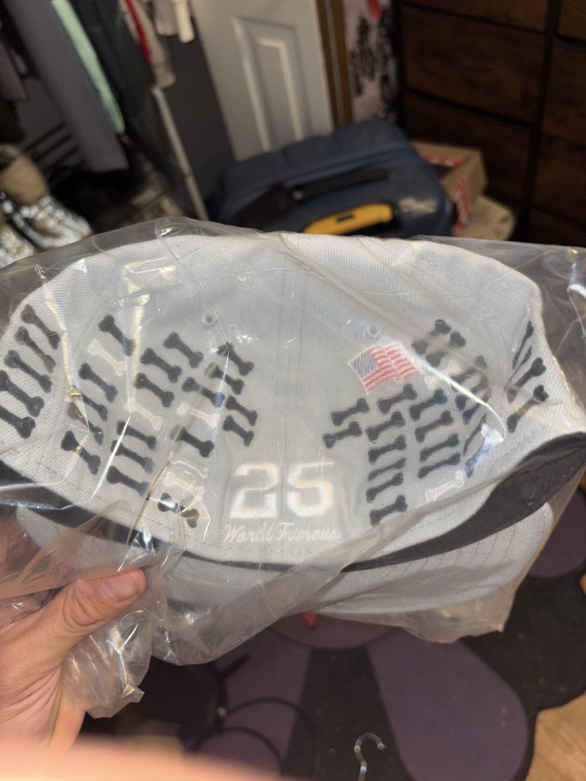 Supreme Supreme Bones Box Logo Cap (Grey) 7 1/2 Size ONE SIZE - 2 Thumbnail