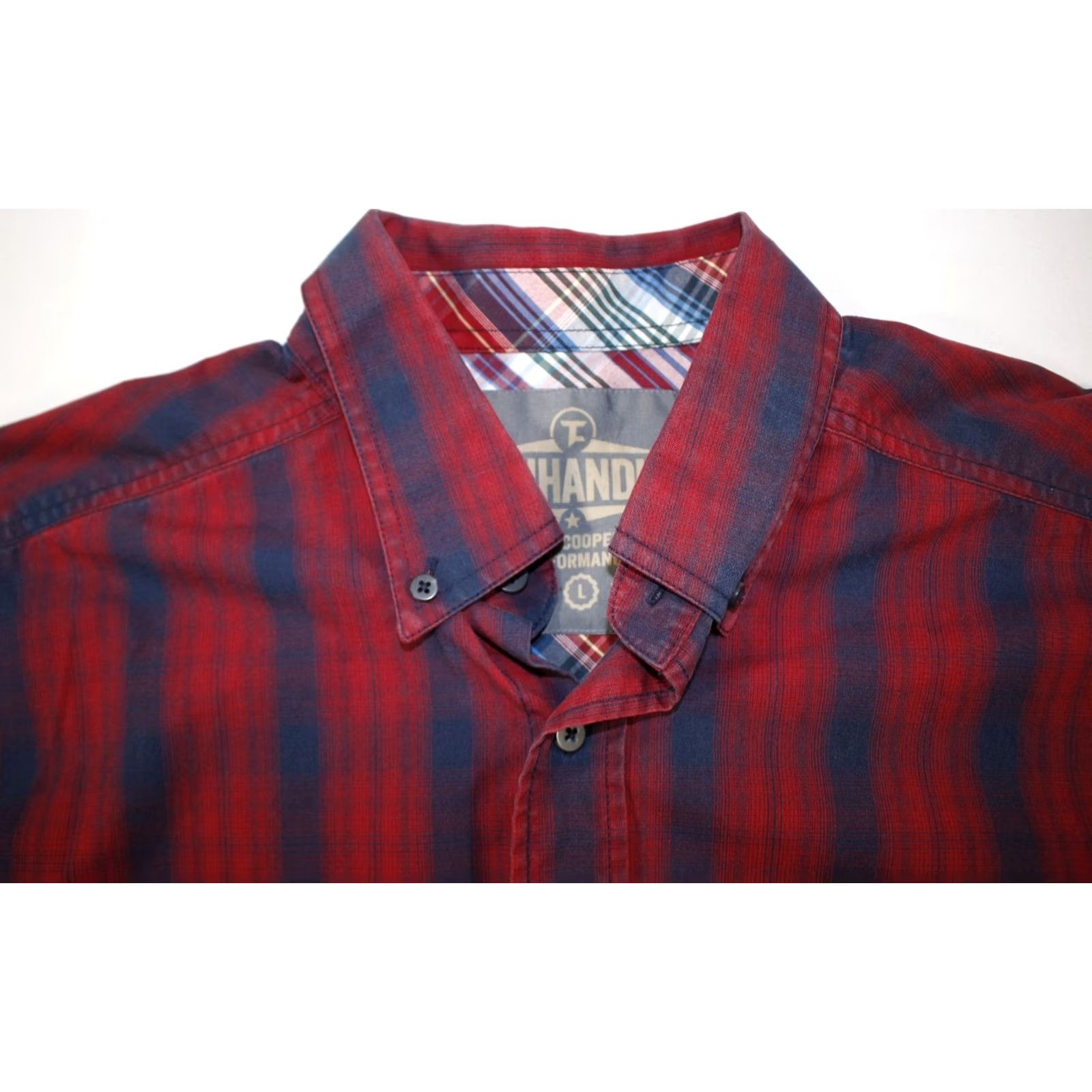 Vintage Panhandle Shirt Men's L Tuf Cooper Performance Button Down Western Rodeo Plaid Red Size US L / EU 52-54 / 3 - 6 Thumbnail