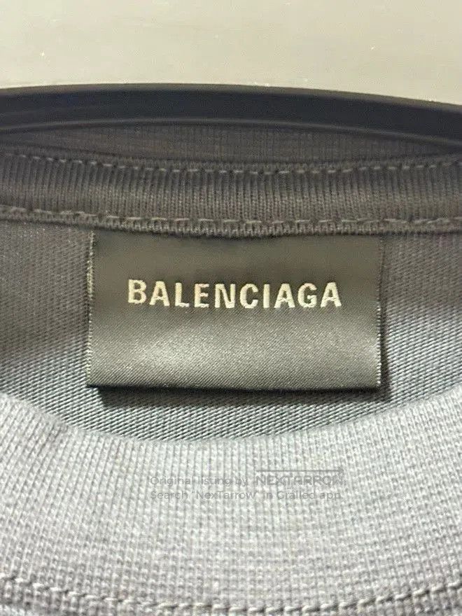 Balenciaga Balenciaga Embroidered Logo Gray T-Shirt. Size US XS / EU 42 / 0 - 3 Thumbnail