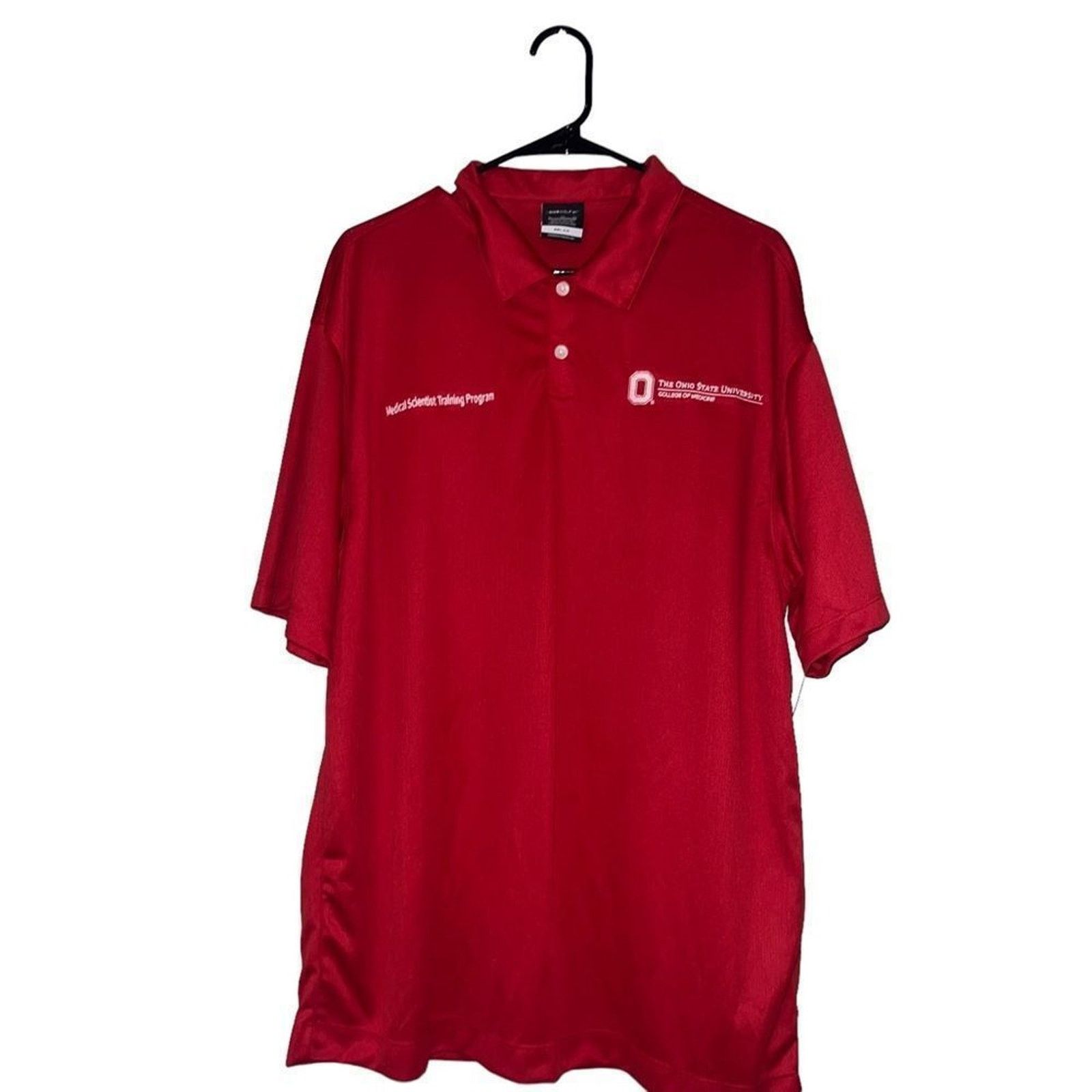 Nike Nike Golf Dri-FIT Polo Shirt Mens XL Red Ohio State Medicine Size US XL / EU 56 / 4 - 2 Thumbnail