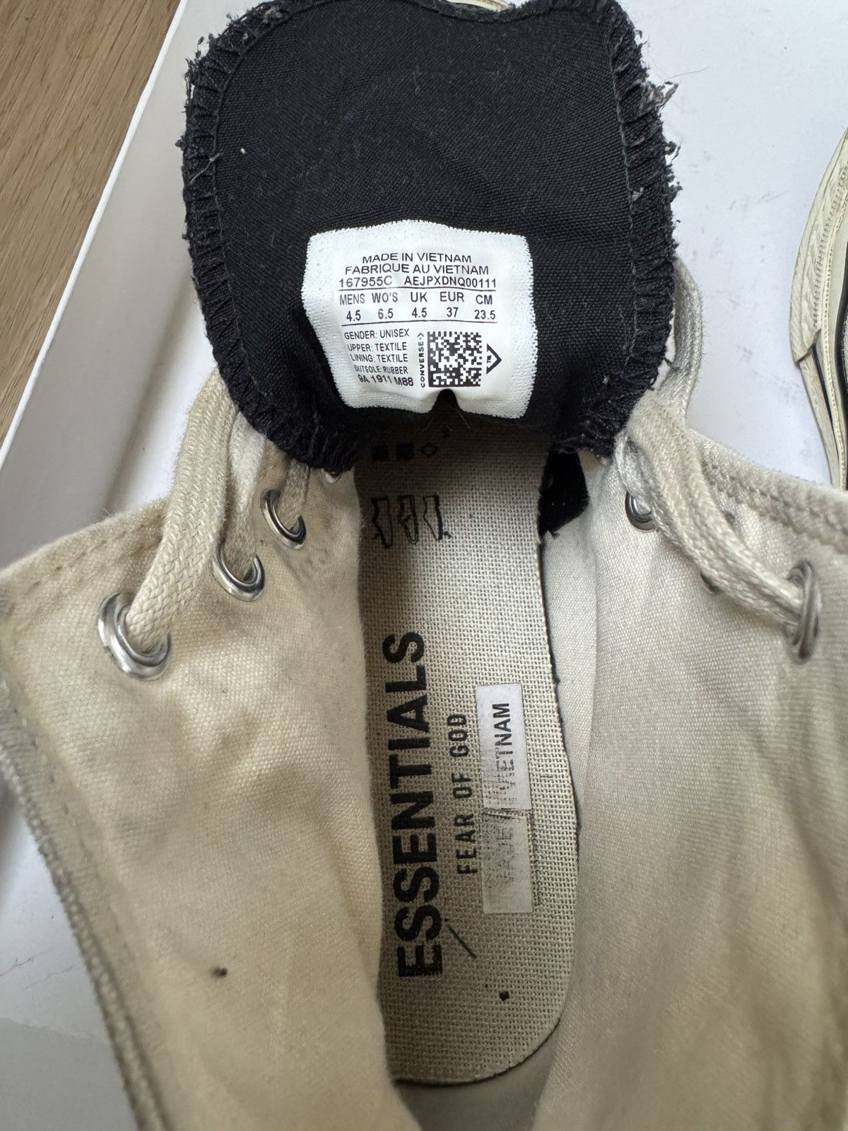 Converse × Fear of God Converse X Fear of God Essentials Size US 6.5 / IT 36.5 - 4 Thumbnail