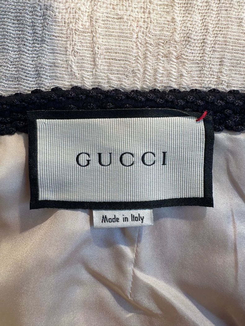 Gucci Gucci Wool thousand-bird plaid skirt Size 25" / US 0 / IT 36 - 8 Thumbnail