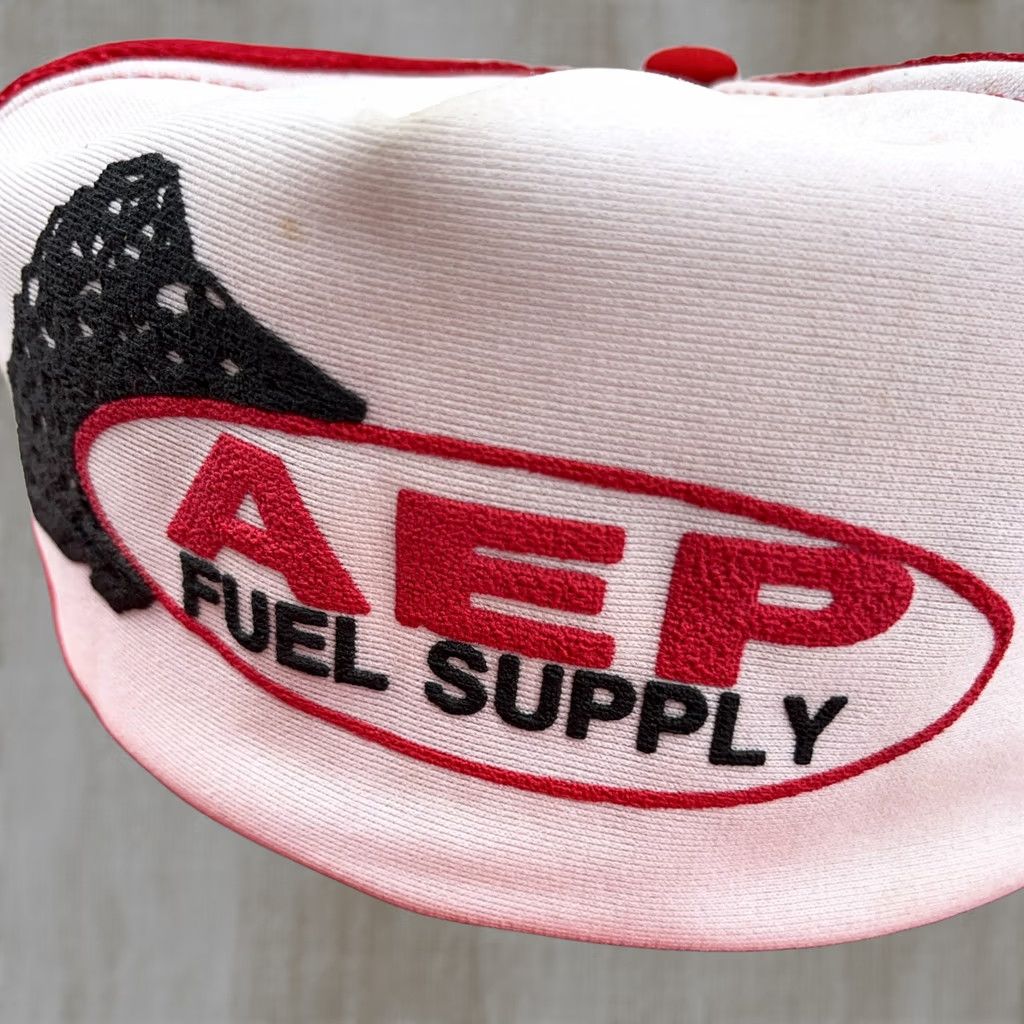 Vintage VINTAGE AEP Trucker Hat Cap Fuel Supply Coal Mining 80s USA Made Puffy Snap Back Size ONE SIZE - 1 Thumbnail