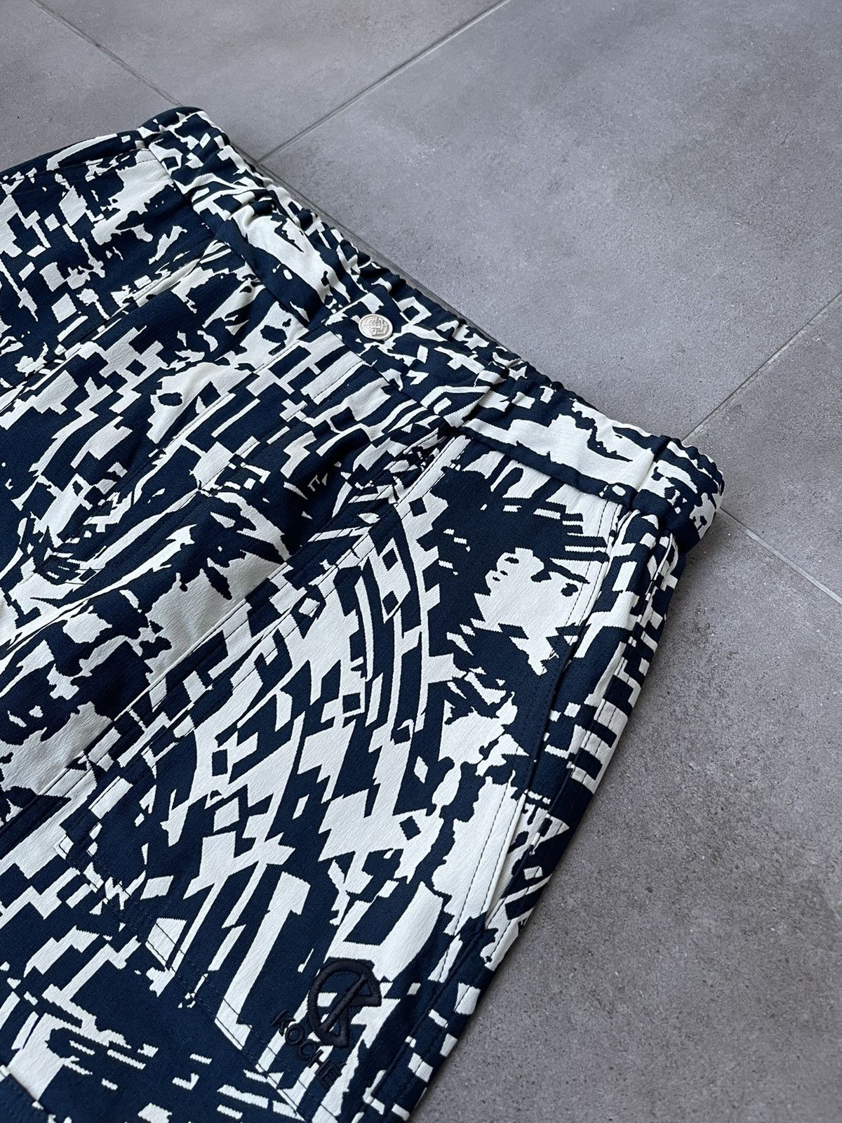 Other !DS! SS23 Koche Abstract White Blue Cargo Pants Size US 32 / EU 48 - 9 Thumbnail