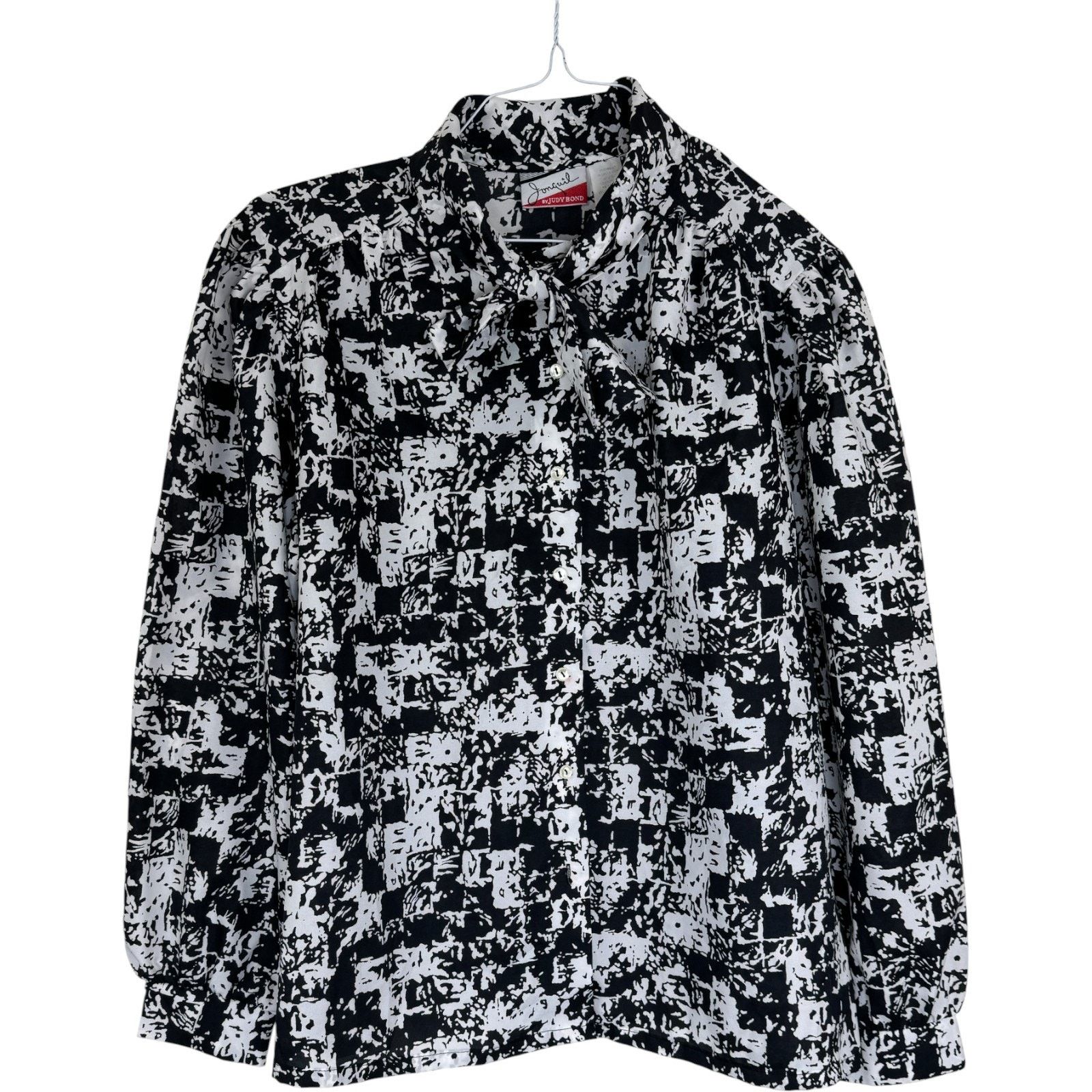 Other Jonquil by Judy Bond Blouse 22W 42 Plus Size Black White Size XXL / US 16-18 / IT 52-54 - 1 Thumbnail