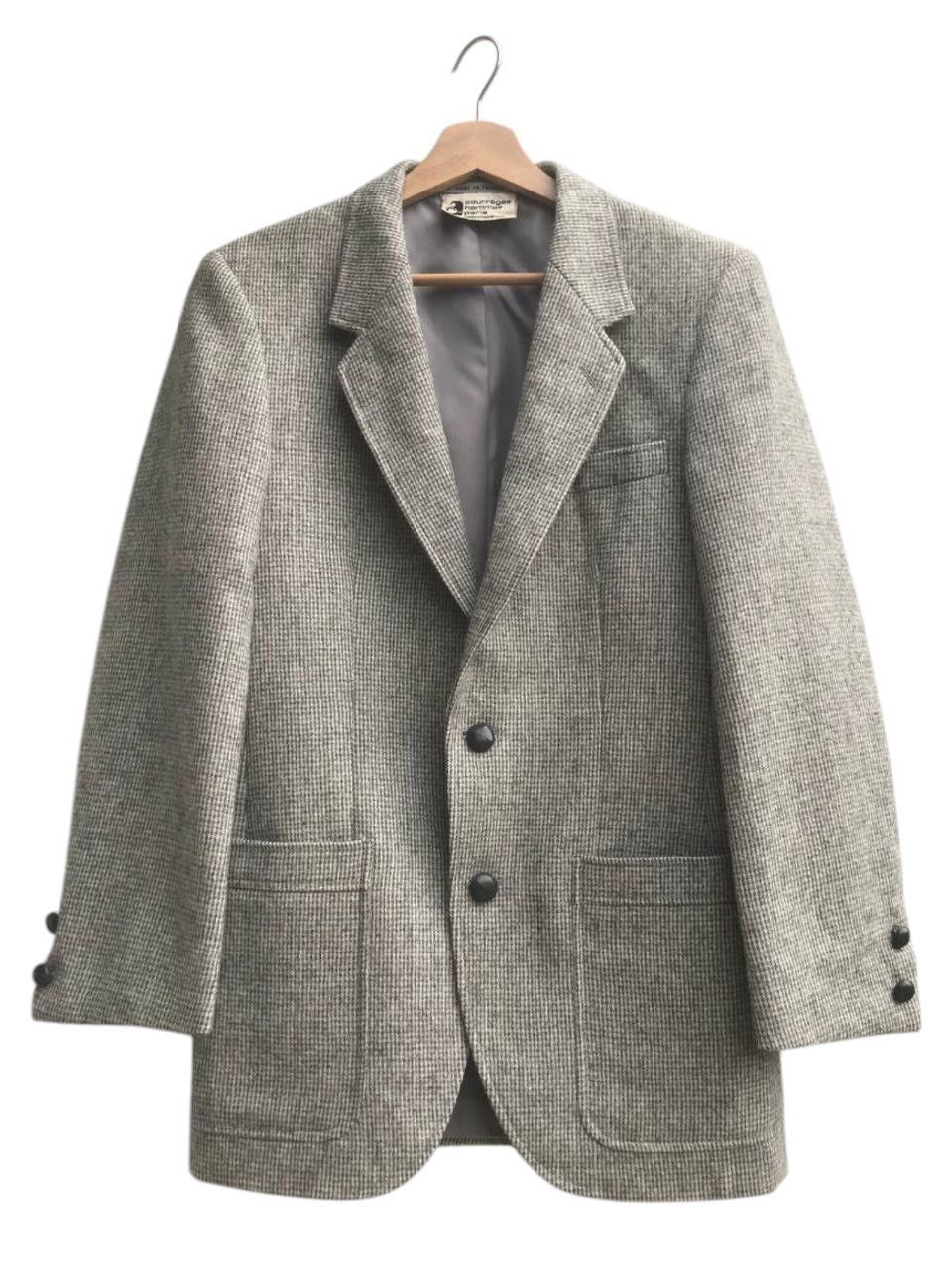 Courreges Vintage Courreges Hommes Paris Wool Coat Made in France Size US S / EU 44-46 / 1 - 1 Thumbnail