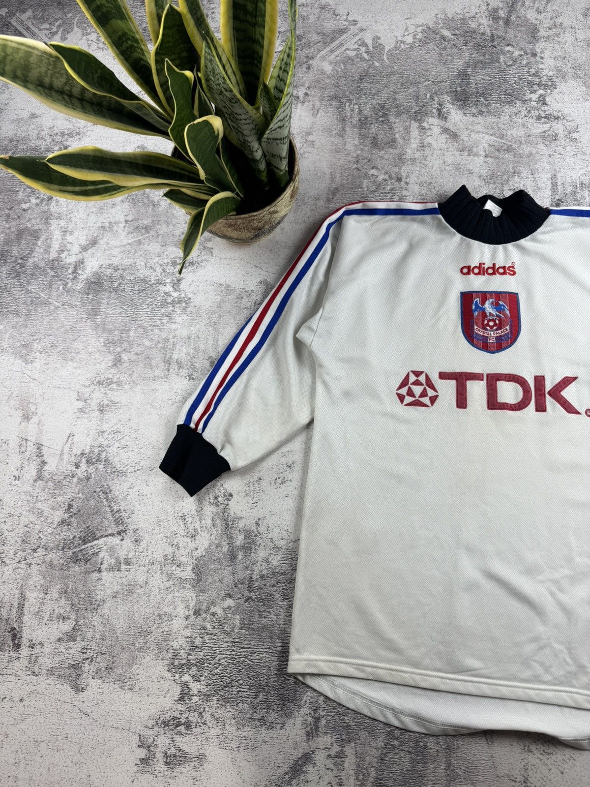 Adidas Crystal Palace 1996/1997 Goalkeeper GK Soccer Football T Shirt Jersey Longsleeve Size US S / EU 44-46 / 1 - 2 Thumbnail