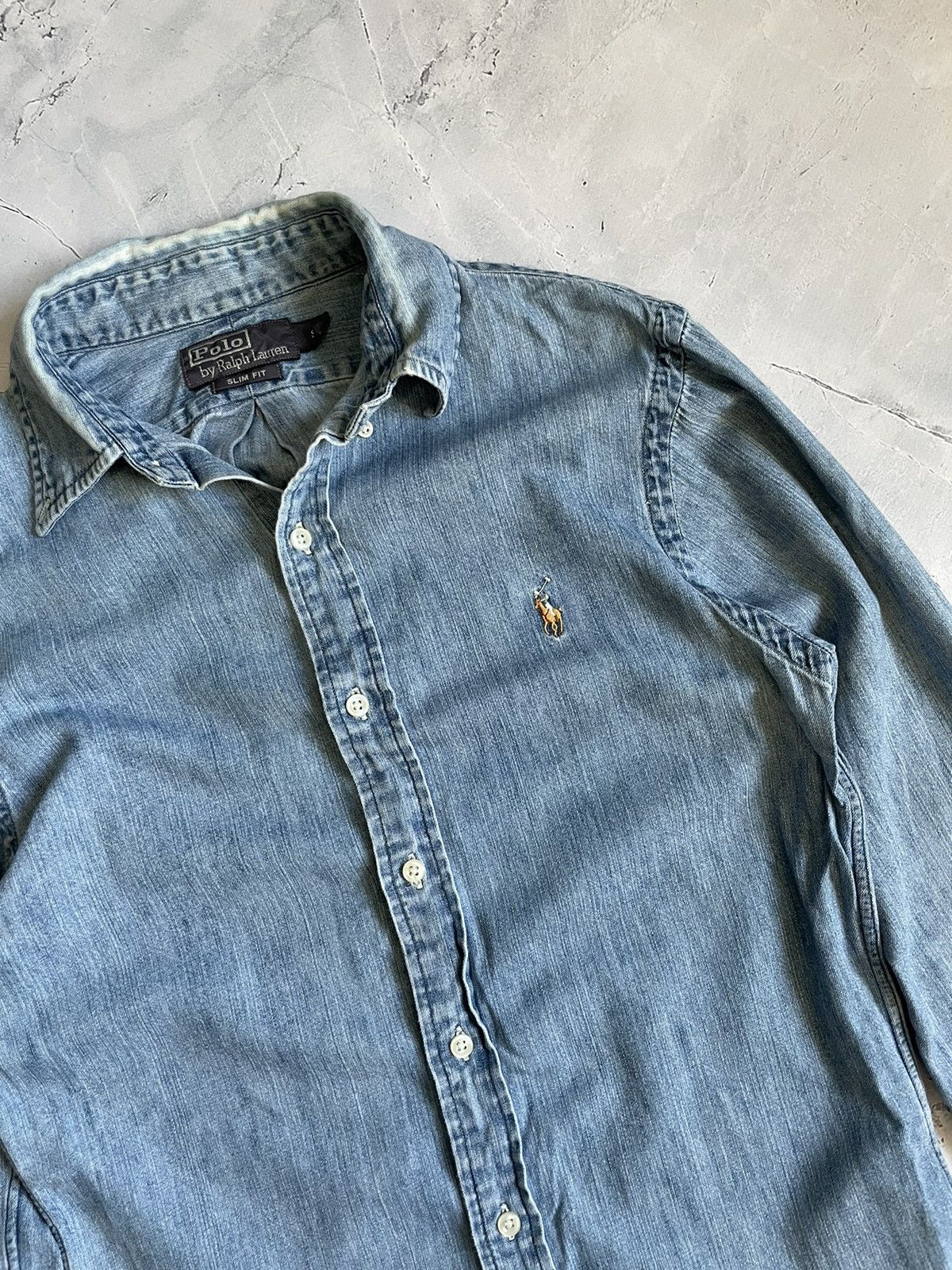 Polo Ralph Lauren Polo Ralph Lauren Denim Shirt Size US S / EU 44-46 / 1 - 2 Thumbnail