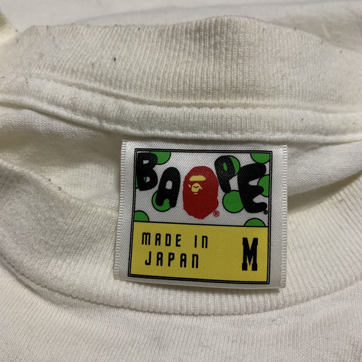 Bape Bape Medium Graphic White Tee A Bathing Ape Lukewarm Water Size US M / EU 48-50 / 2 - 6 Thumbnail
