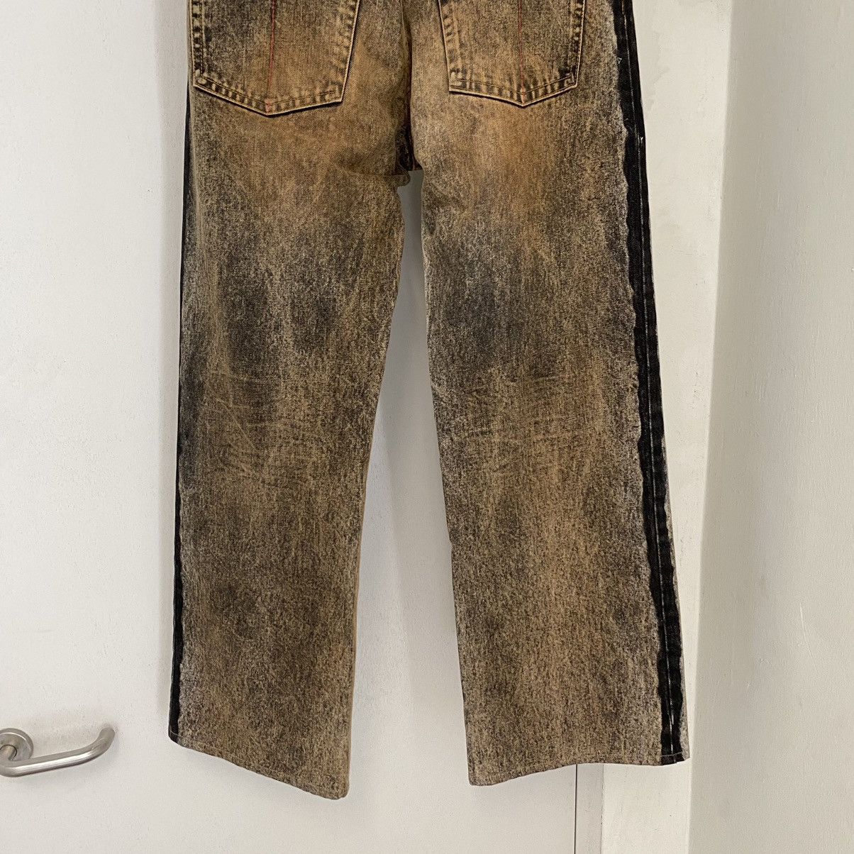 Le Grande Bleu (L.G.B.) L.G.B Rabbit Wide Leg Rusty Black Oversized Jeans Size US 31 - 12 Thumbnail